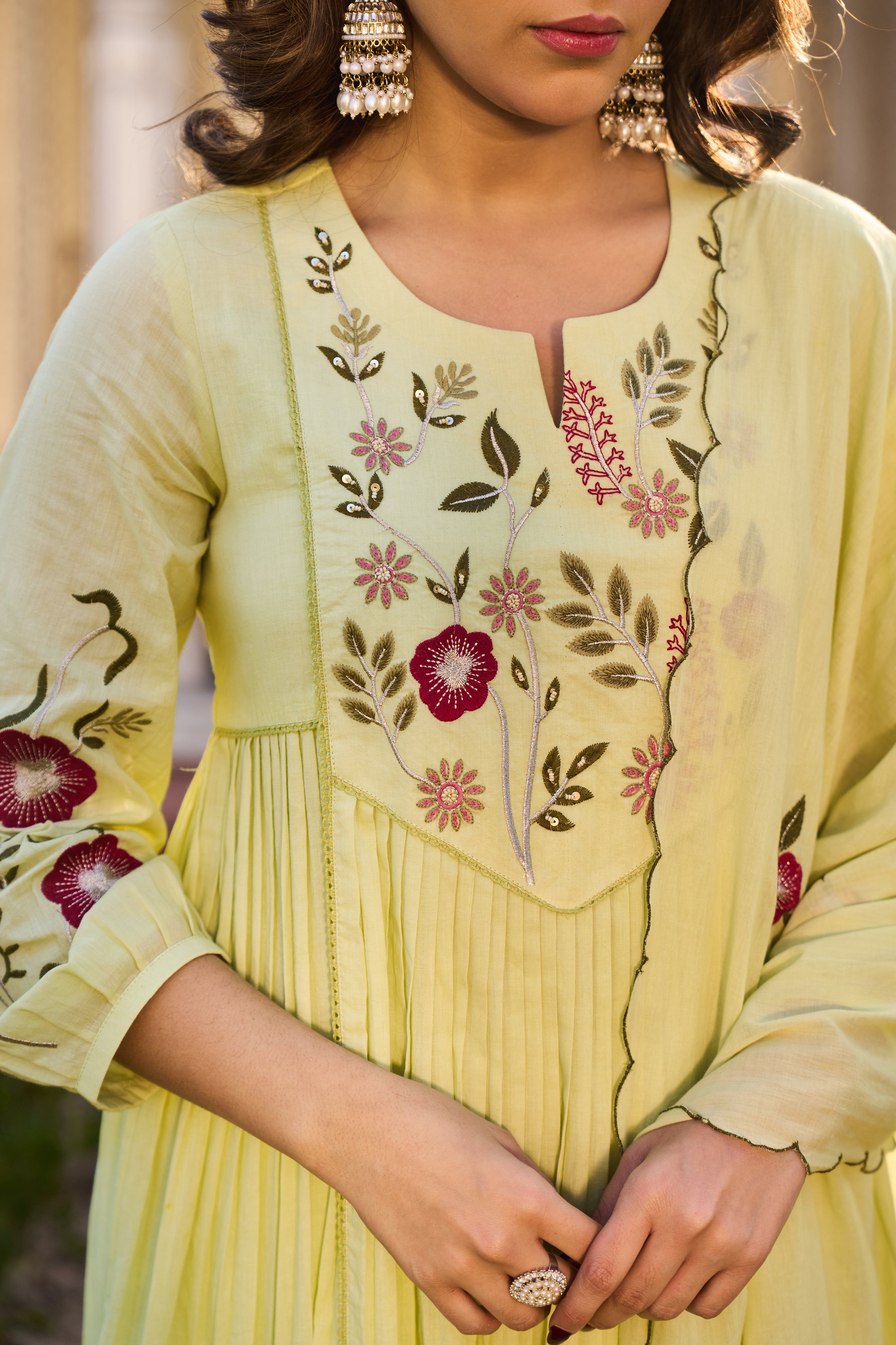 Lime Whisper Suit Set