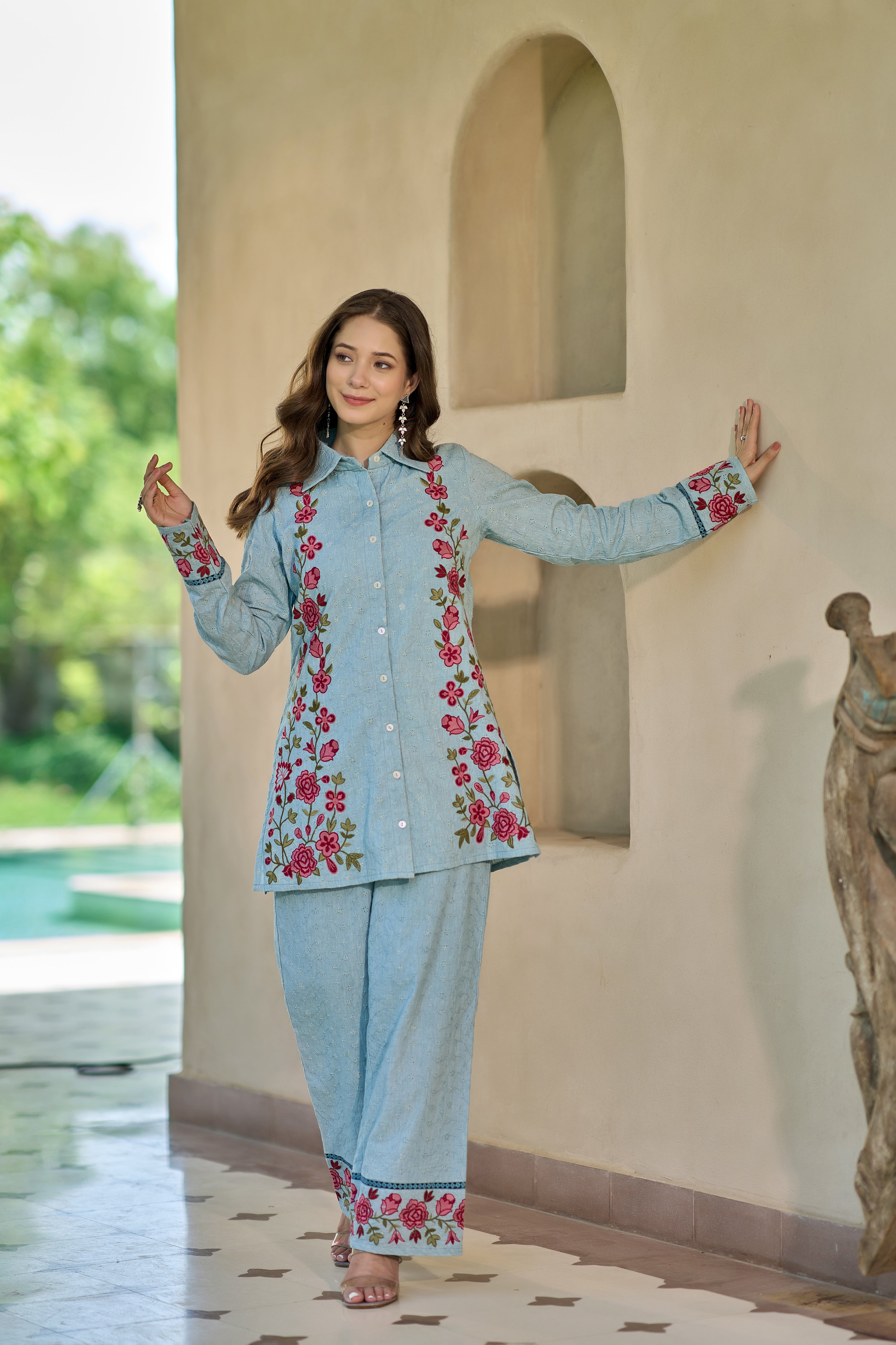 Powder Blue Co-Ord Set