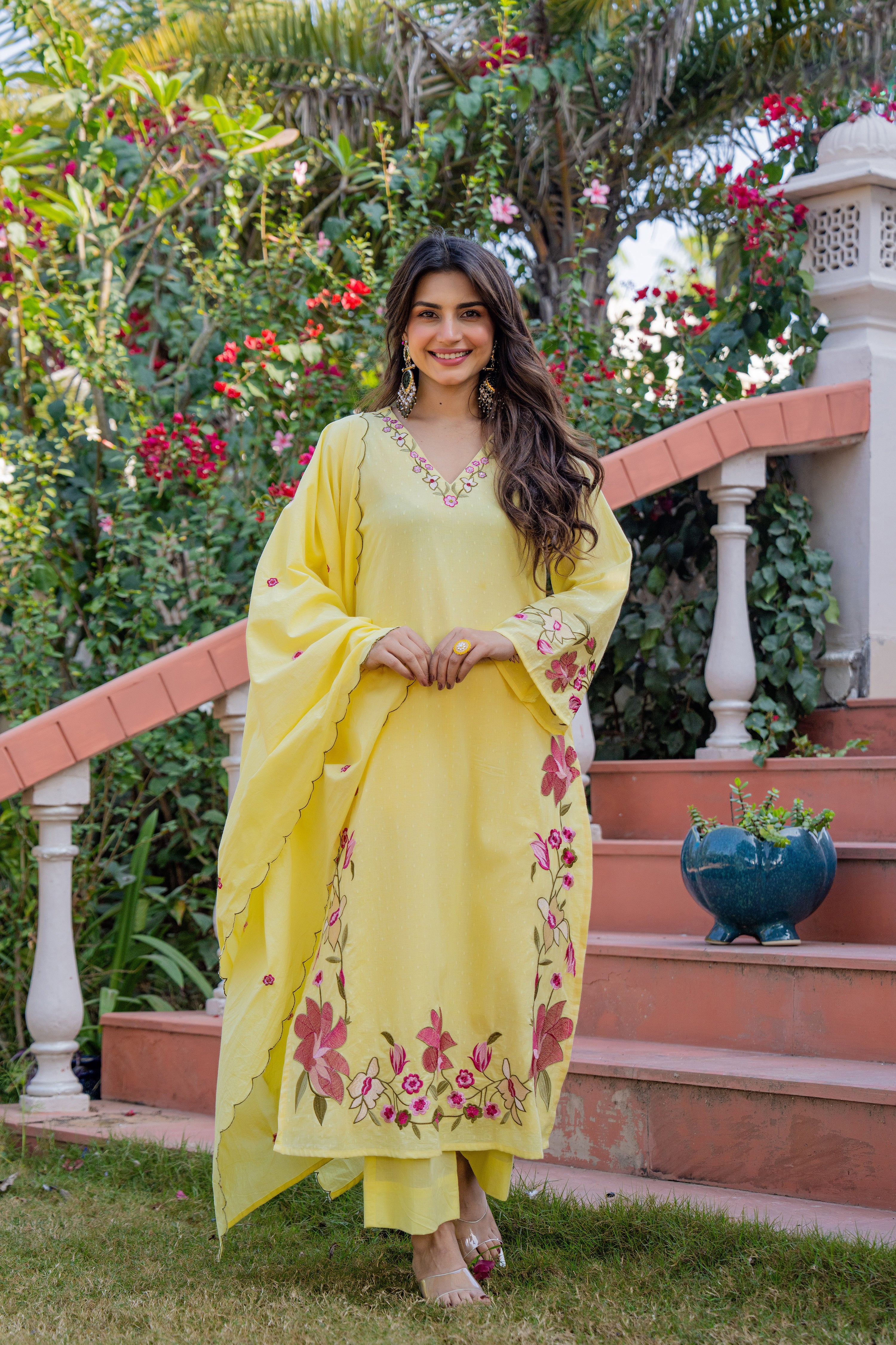 Yellow Petal Suit Set
