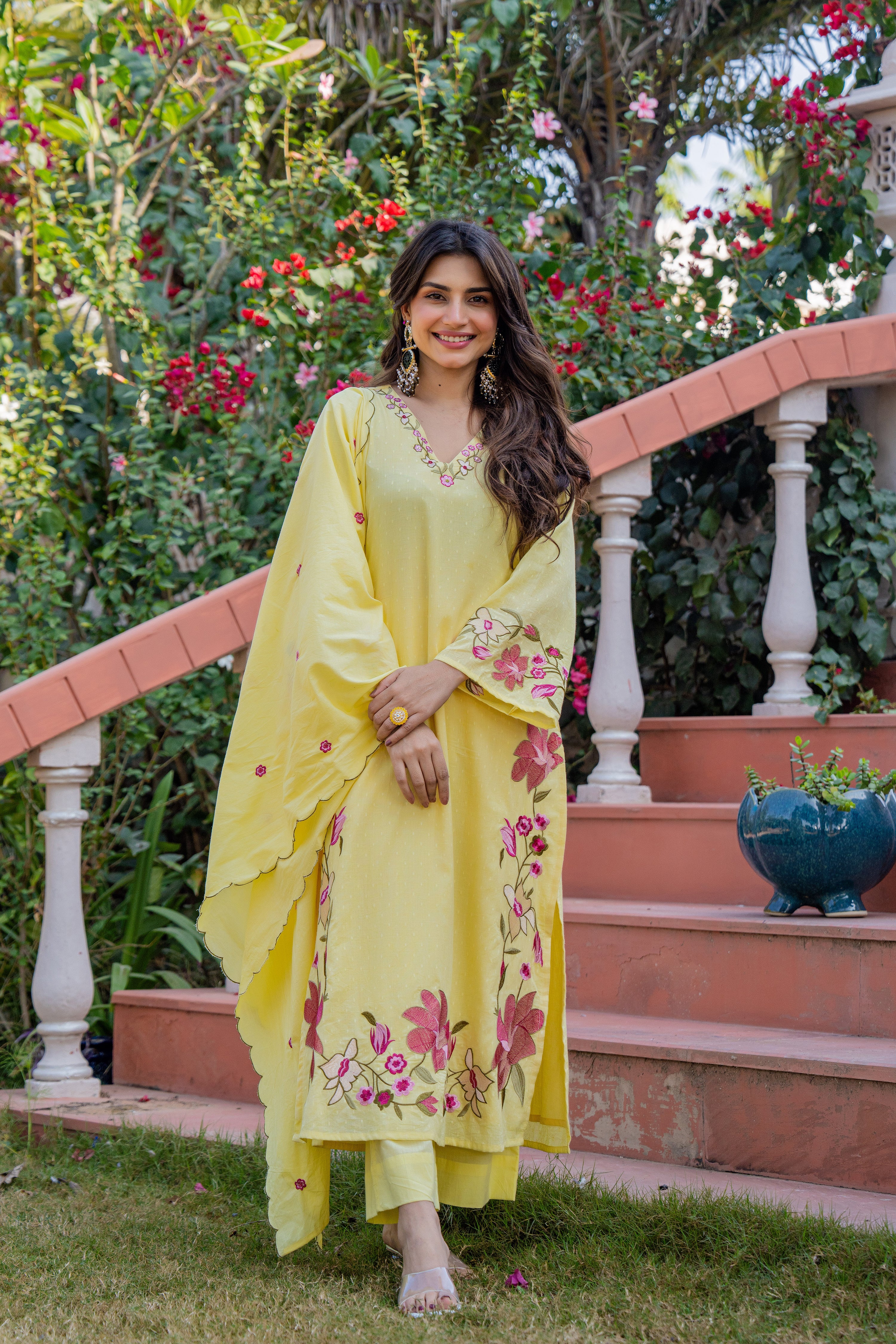 Yellow Petal Suit Set