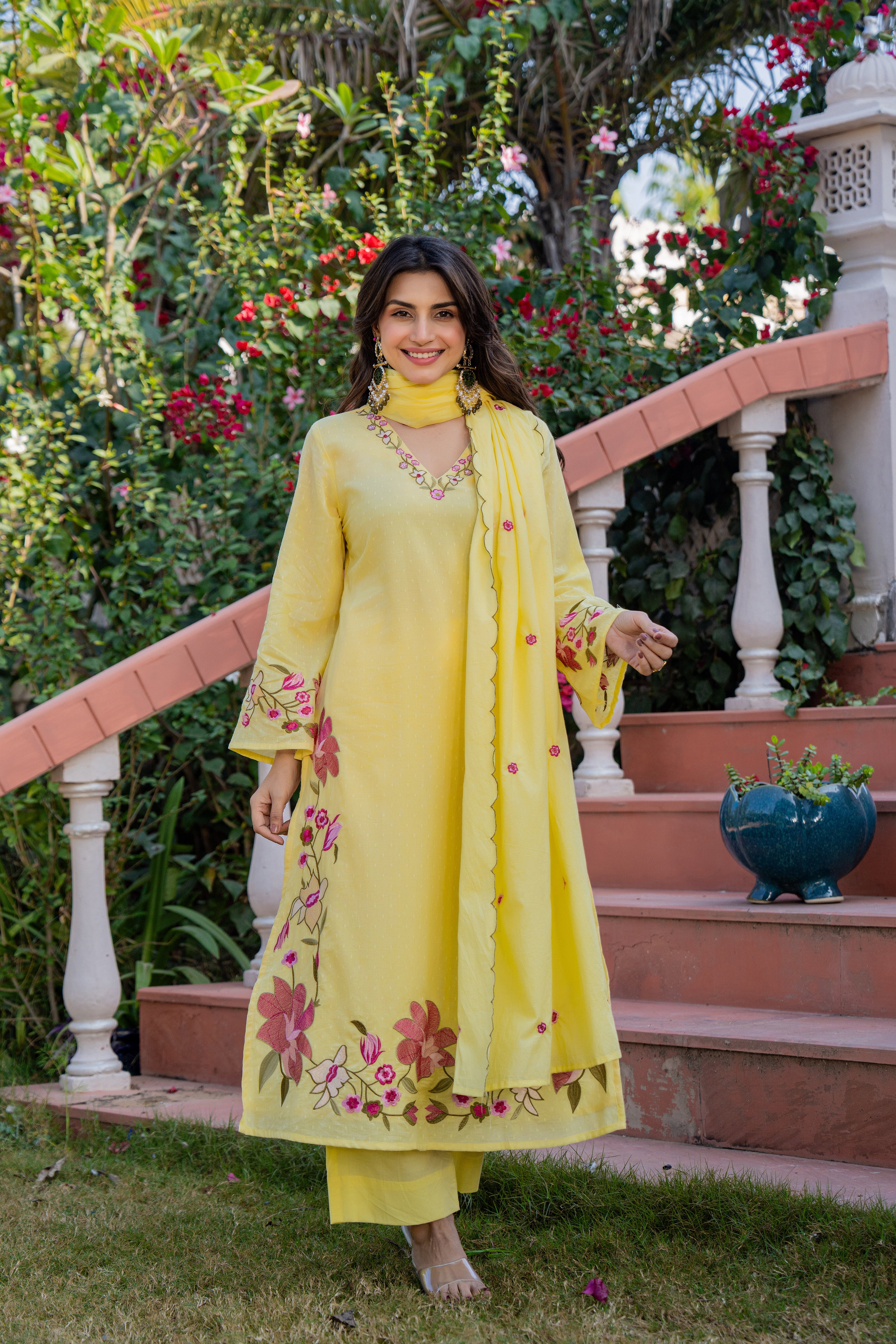 Yellow Petal Suit Set