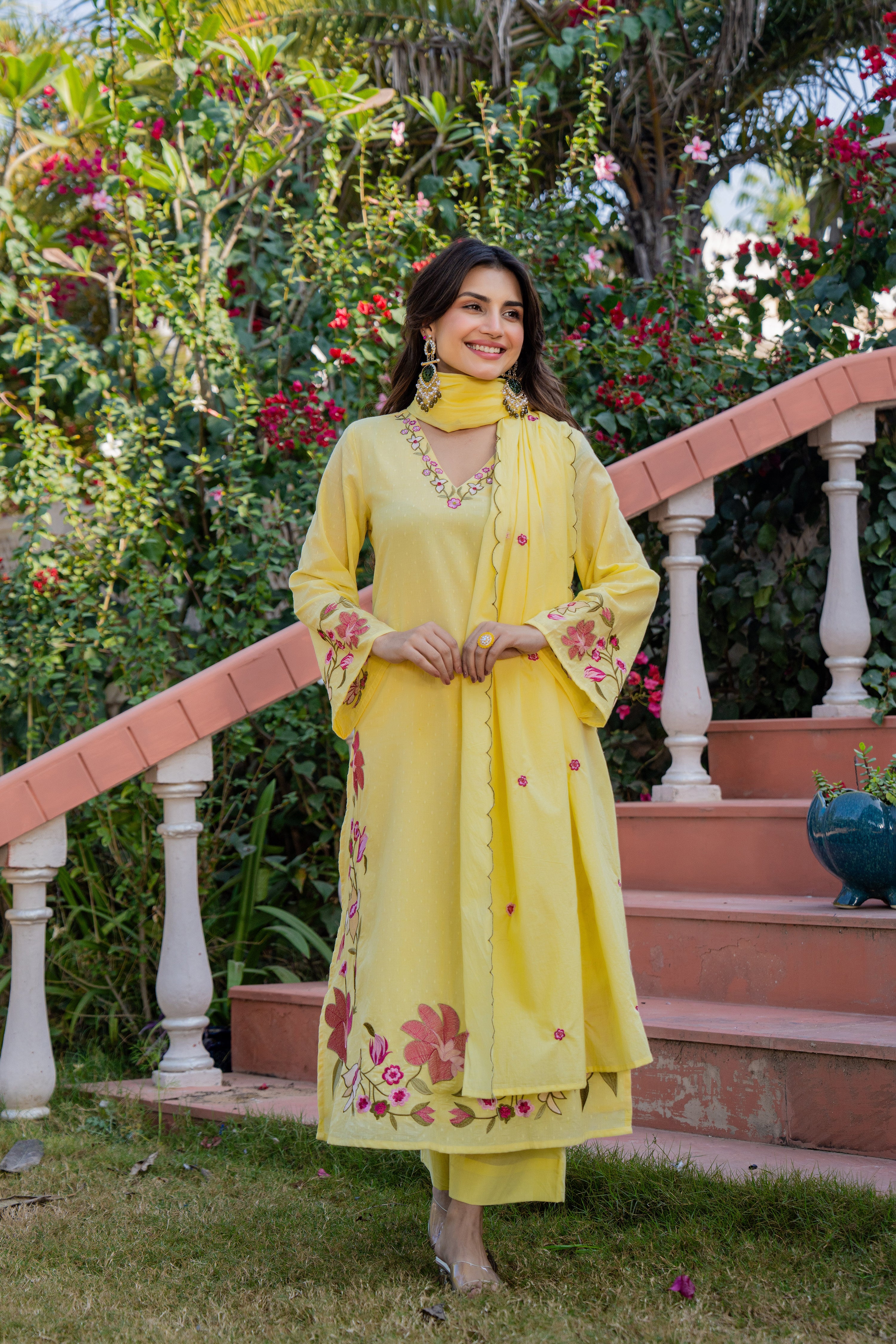 Yellow Petal Suit Set