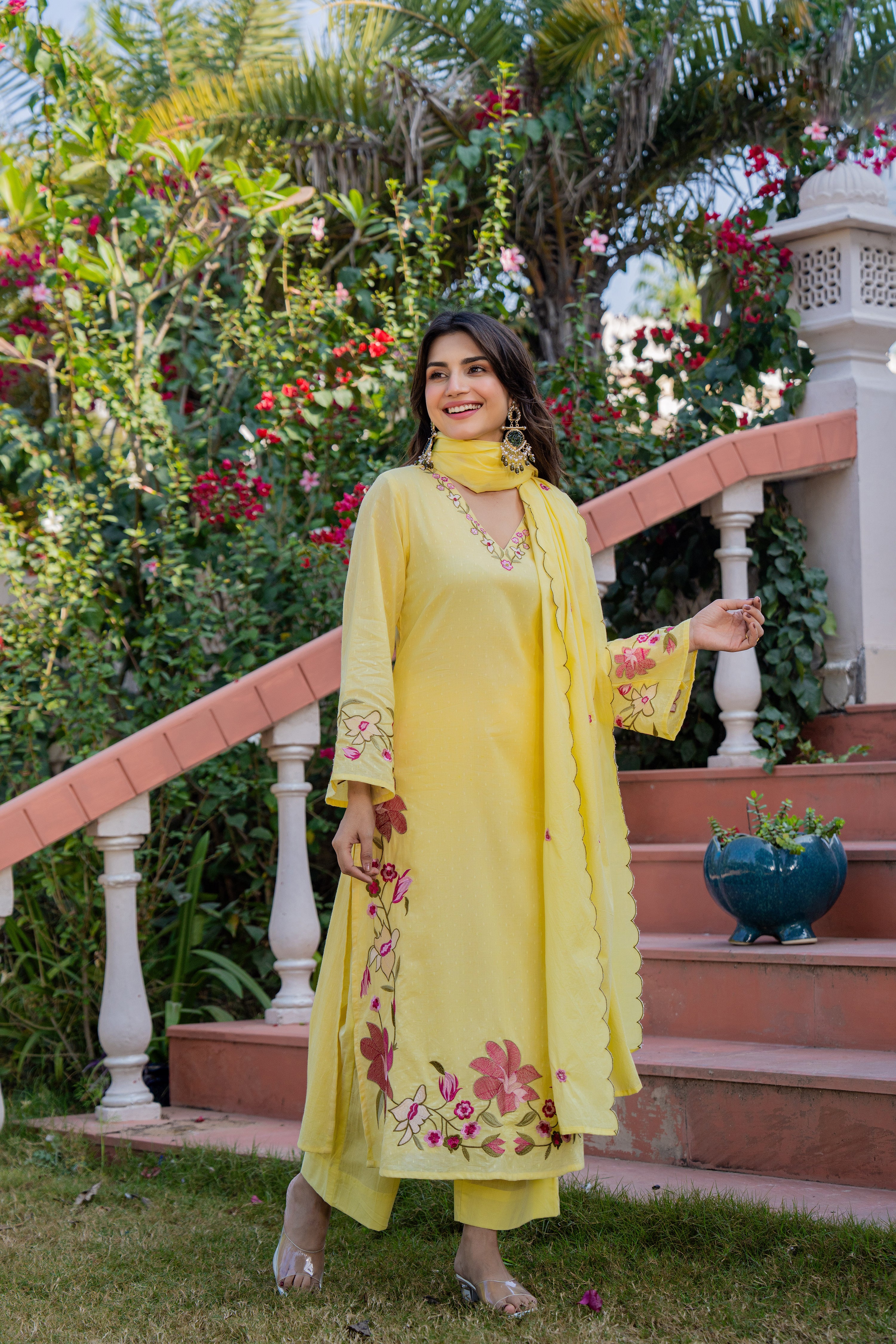 Yellow Petal Suit Set