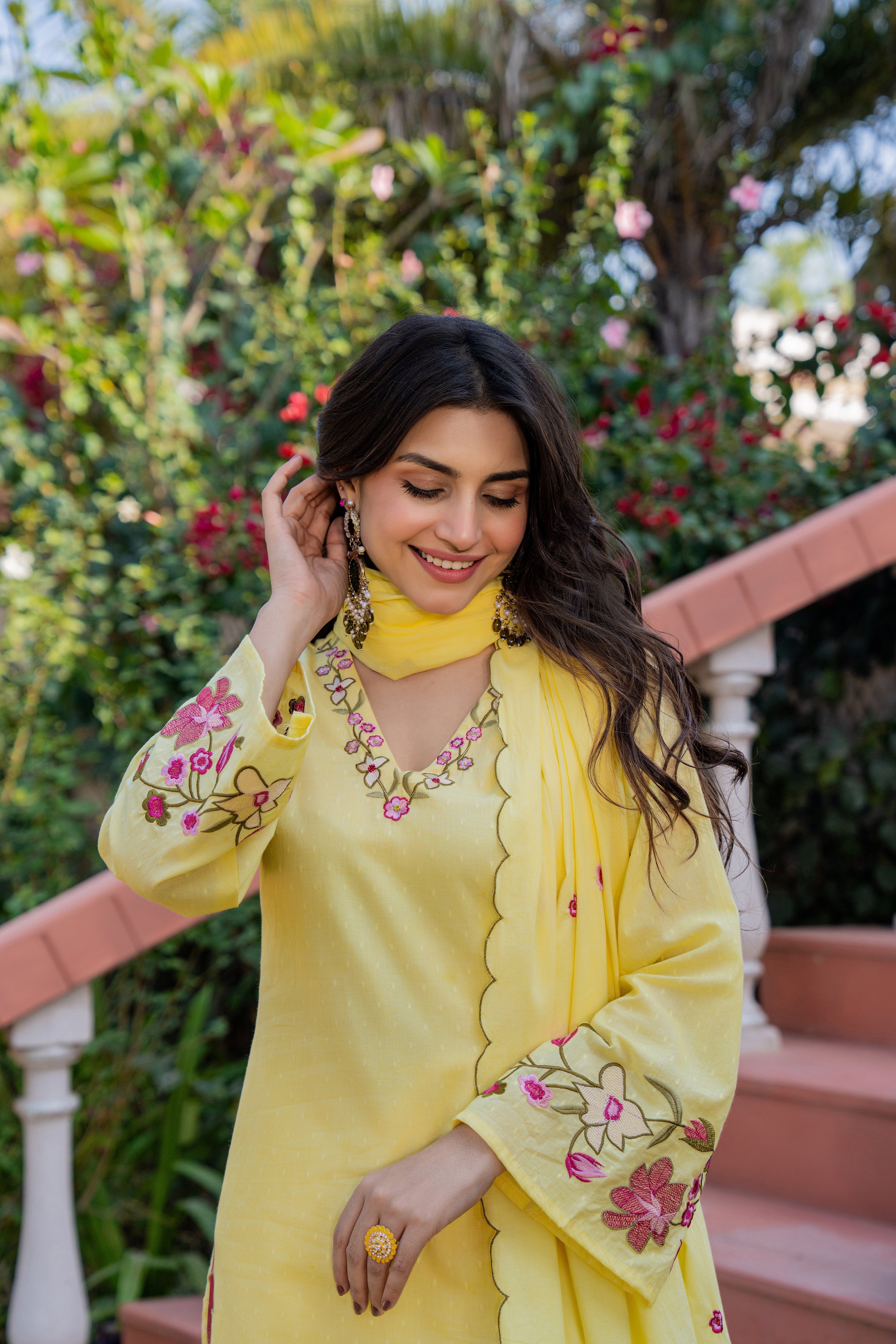 Yellow Petal Suit Set