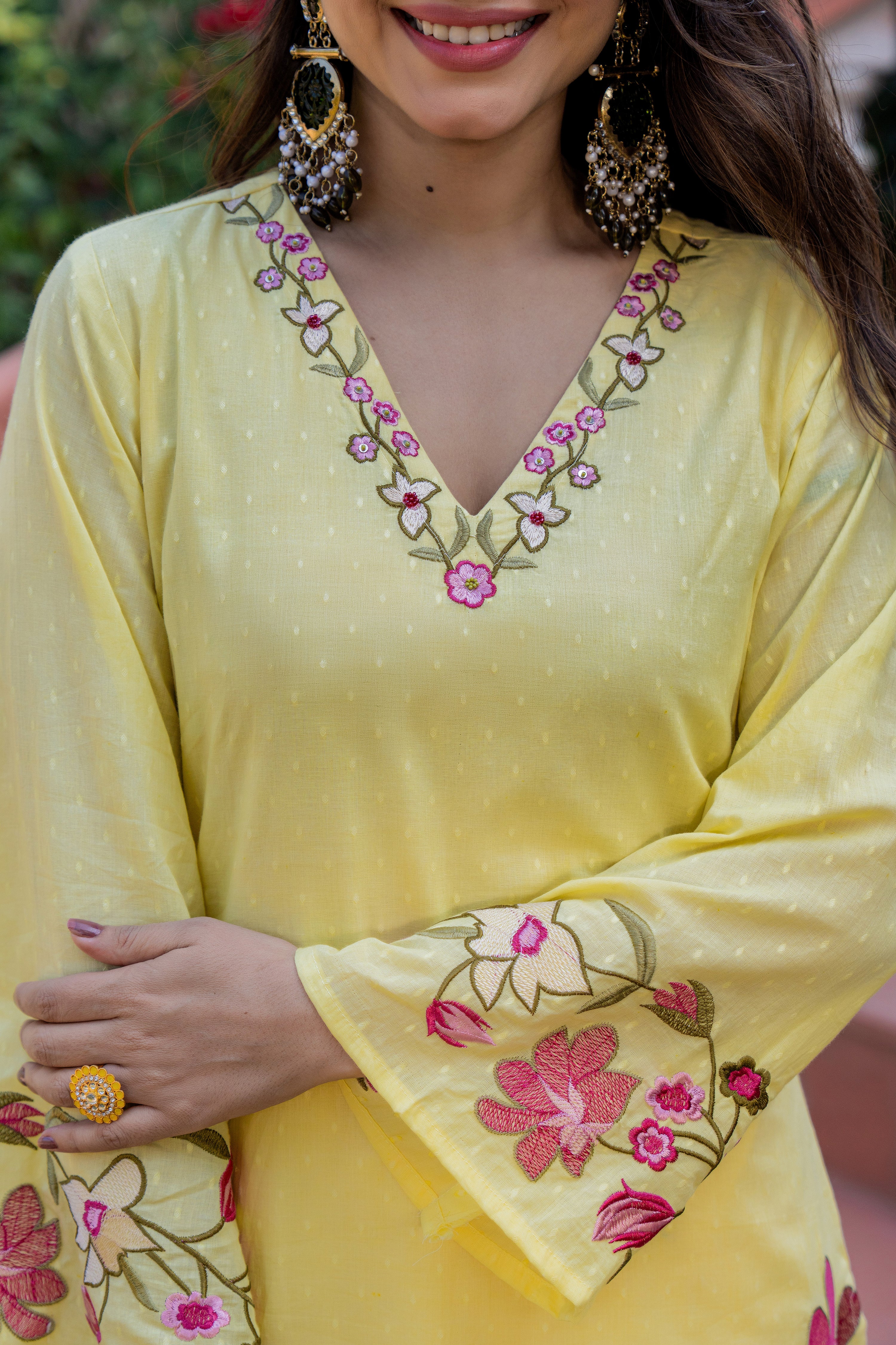 Yellow Petal Suit Set