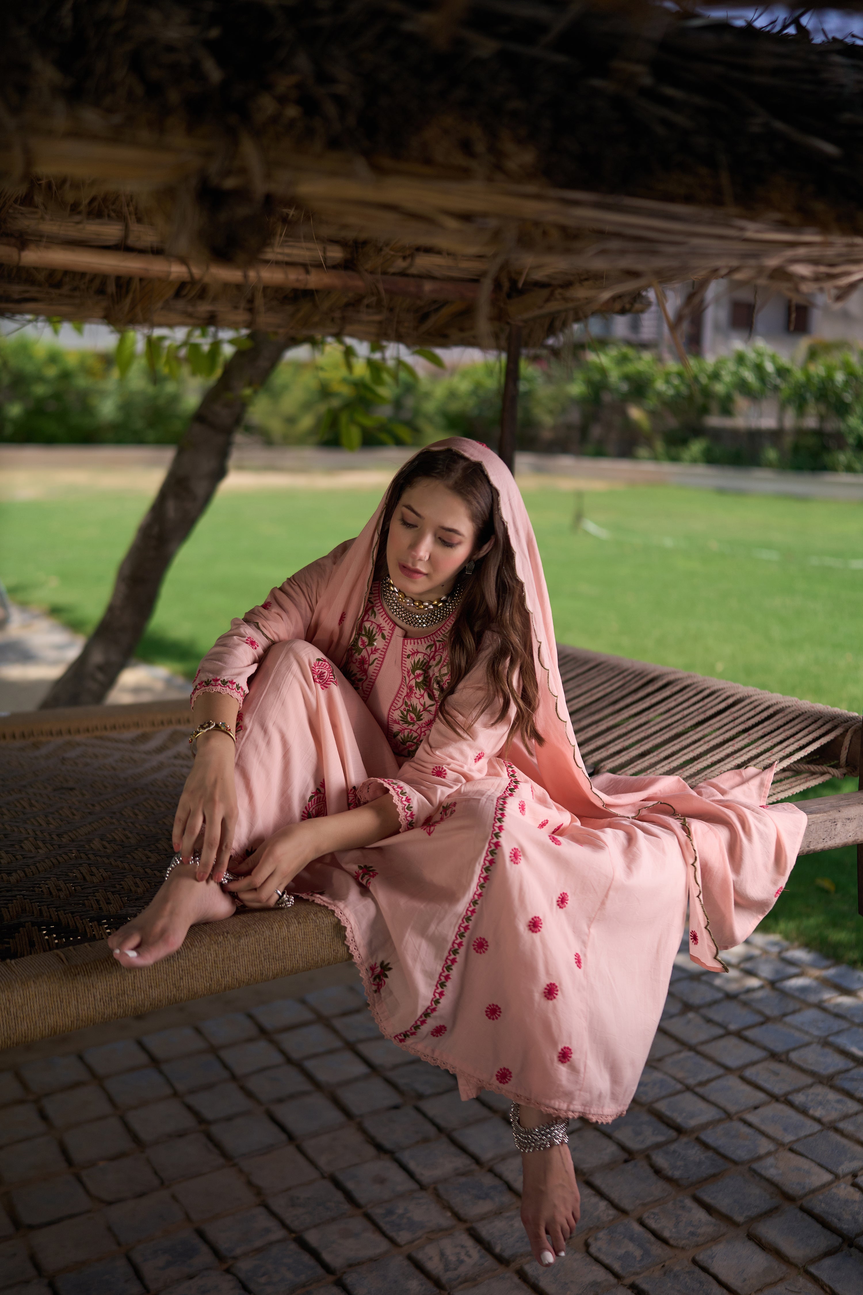 Pink Blossom Suit Set