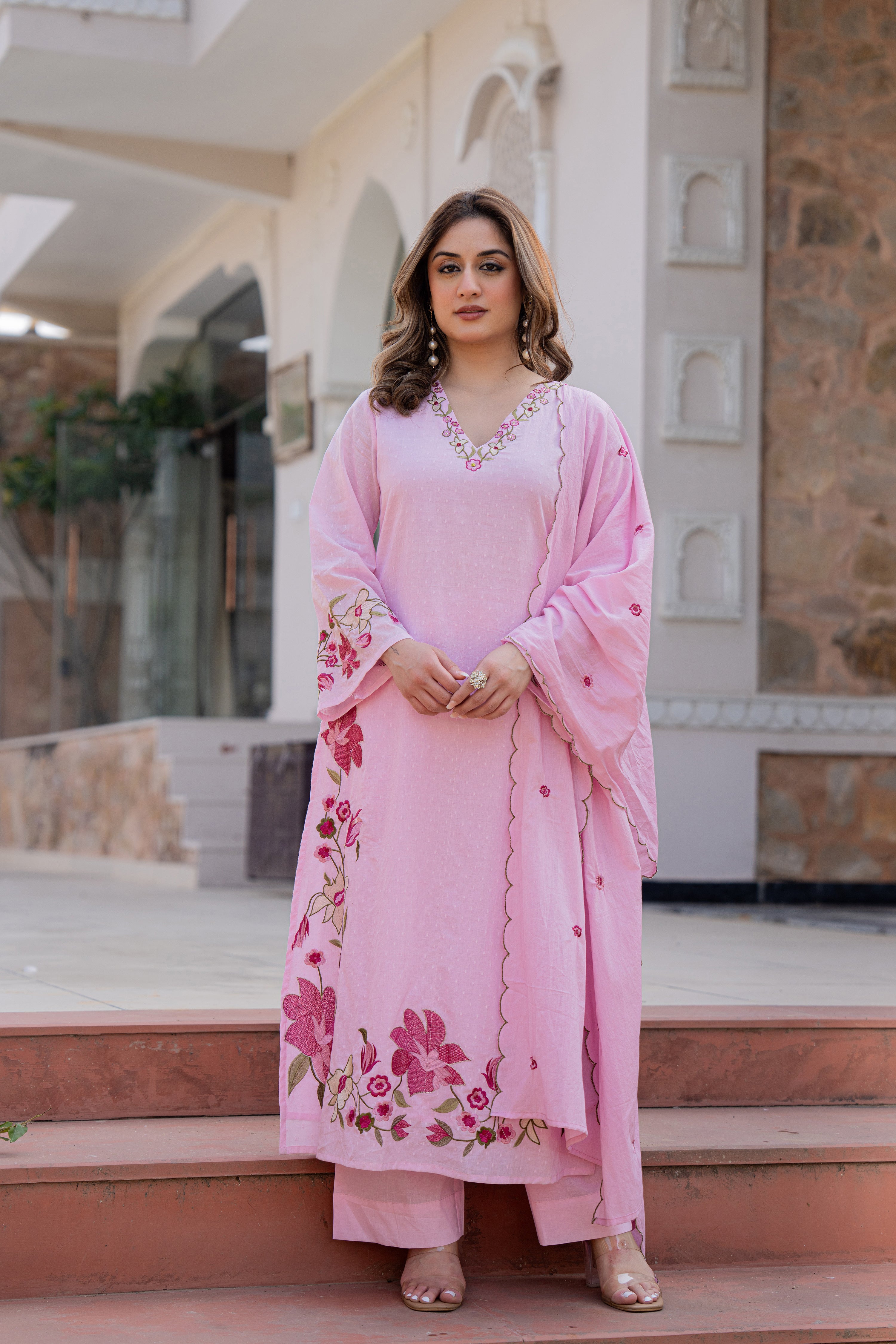 Rose Blush Bloom Suit Set