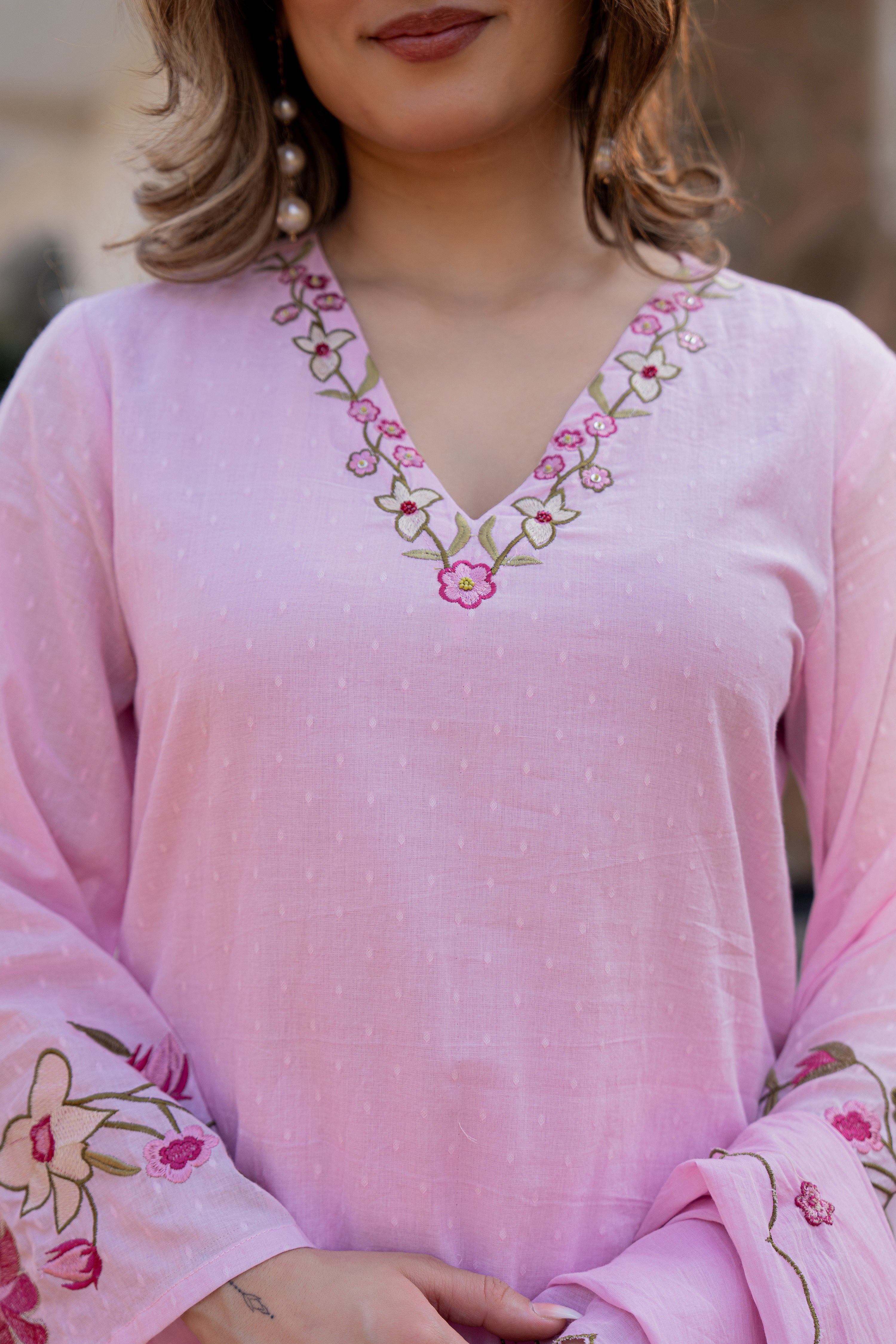 Rose Blush Bloom Suit Set