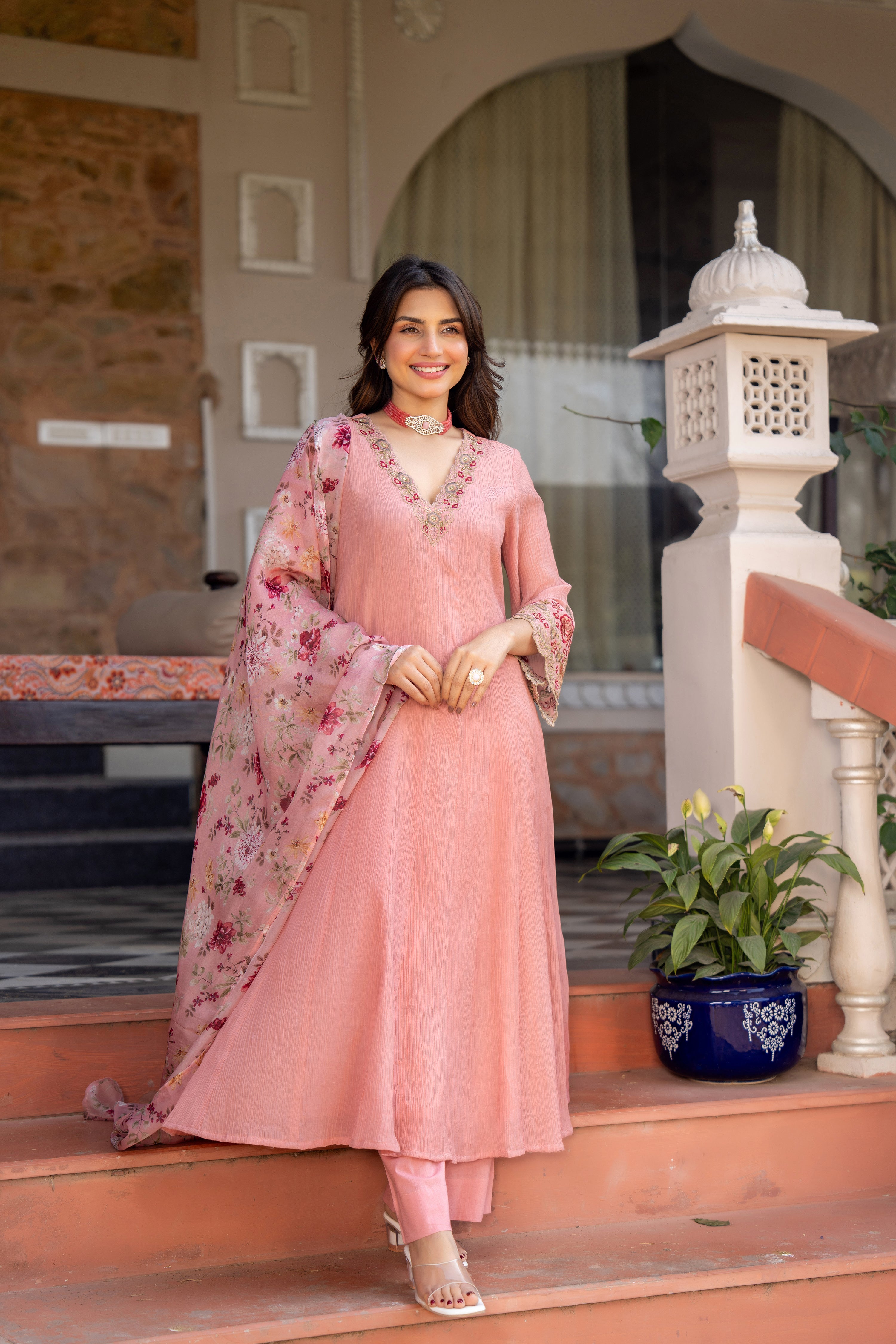 Blush Petal Pink Suit Set