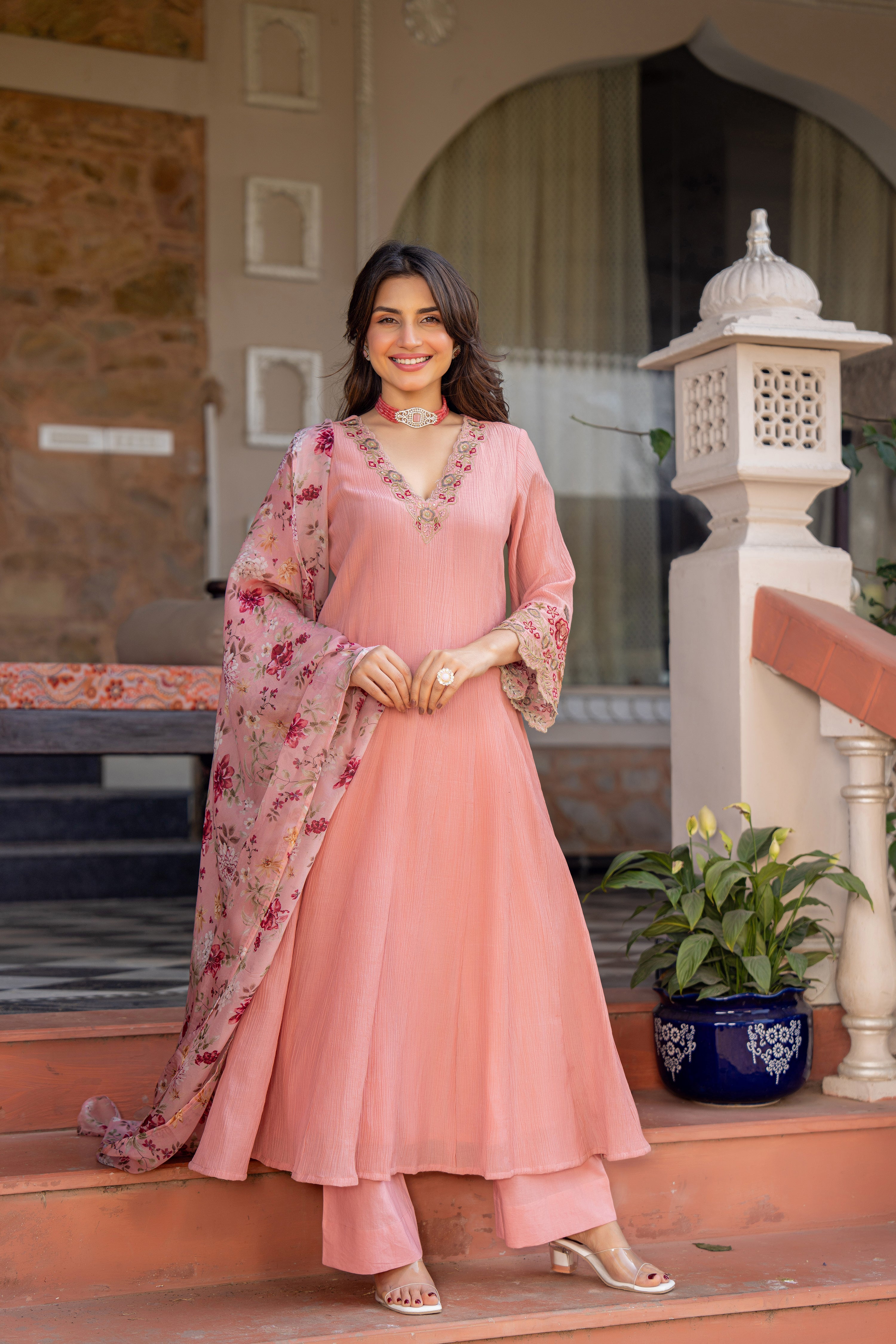 Blush Petal Pink Suit Set