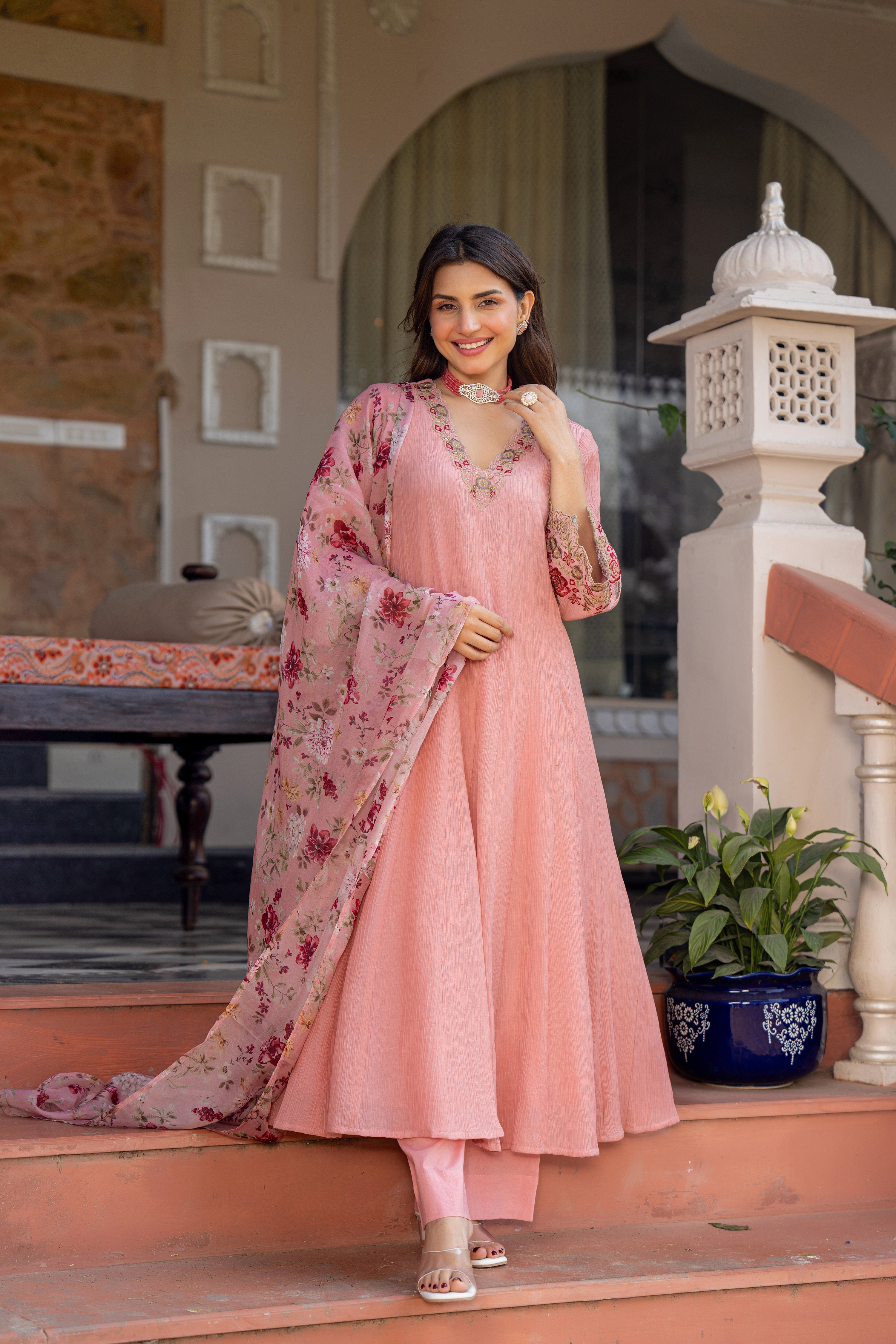 Blush Petal Pink Suit Set