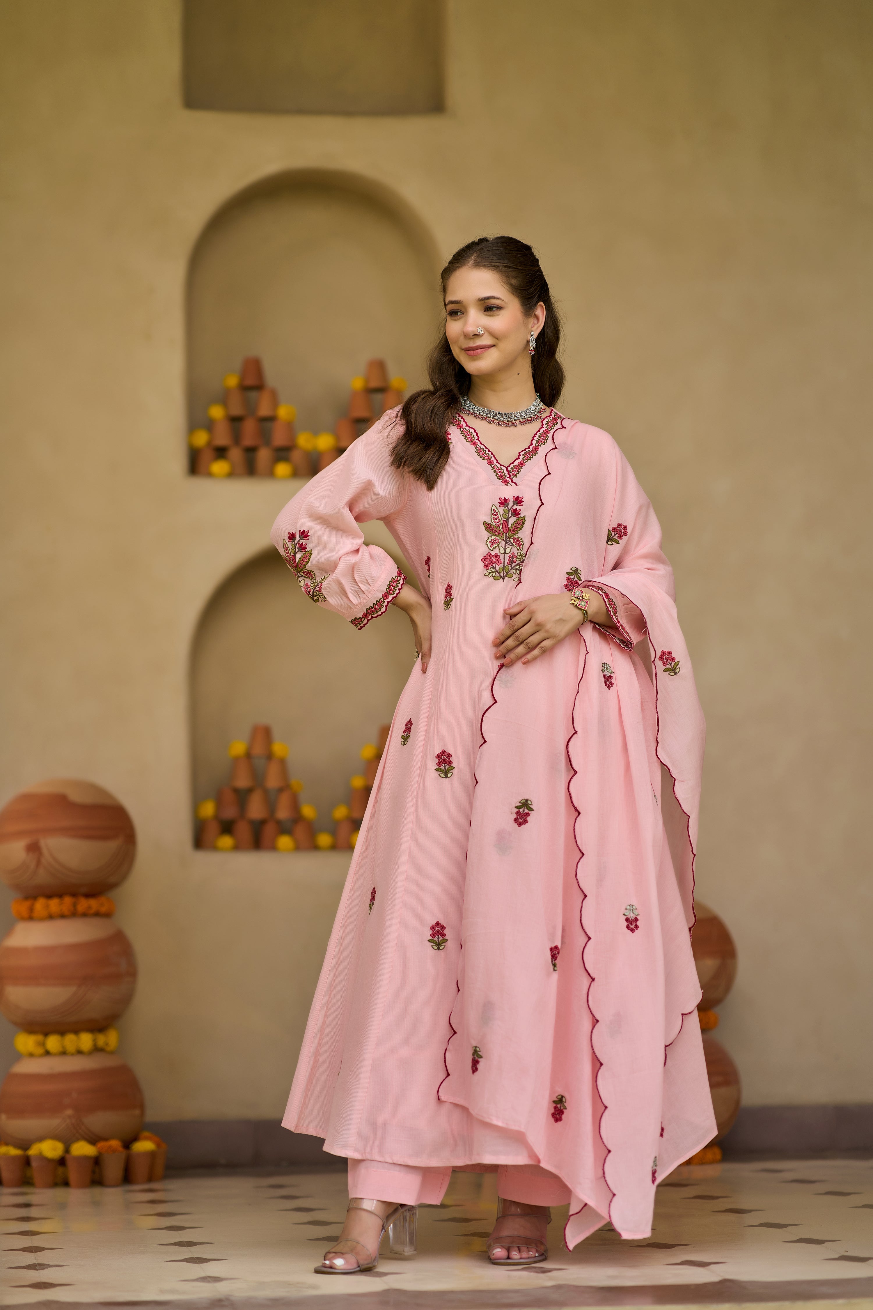 Pink Blossom Suit Set