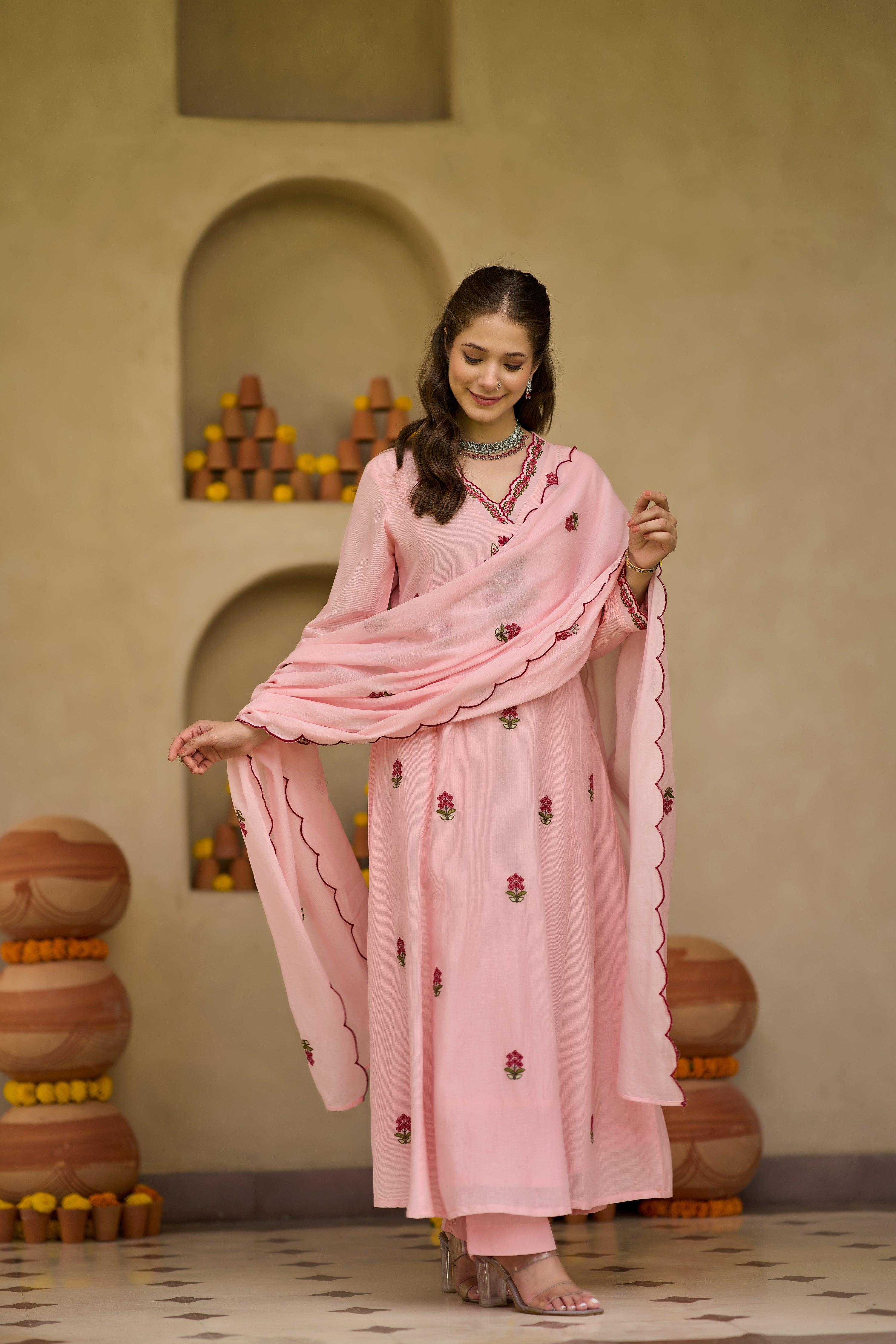 Pink Blossom Suit Set