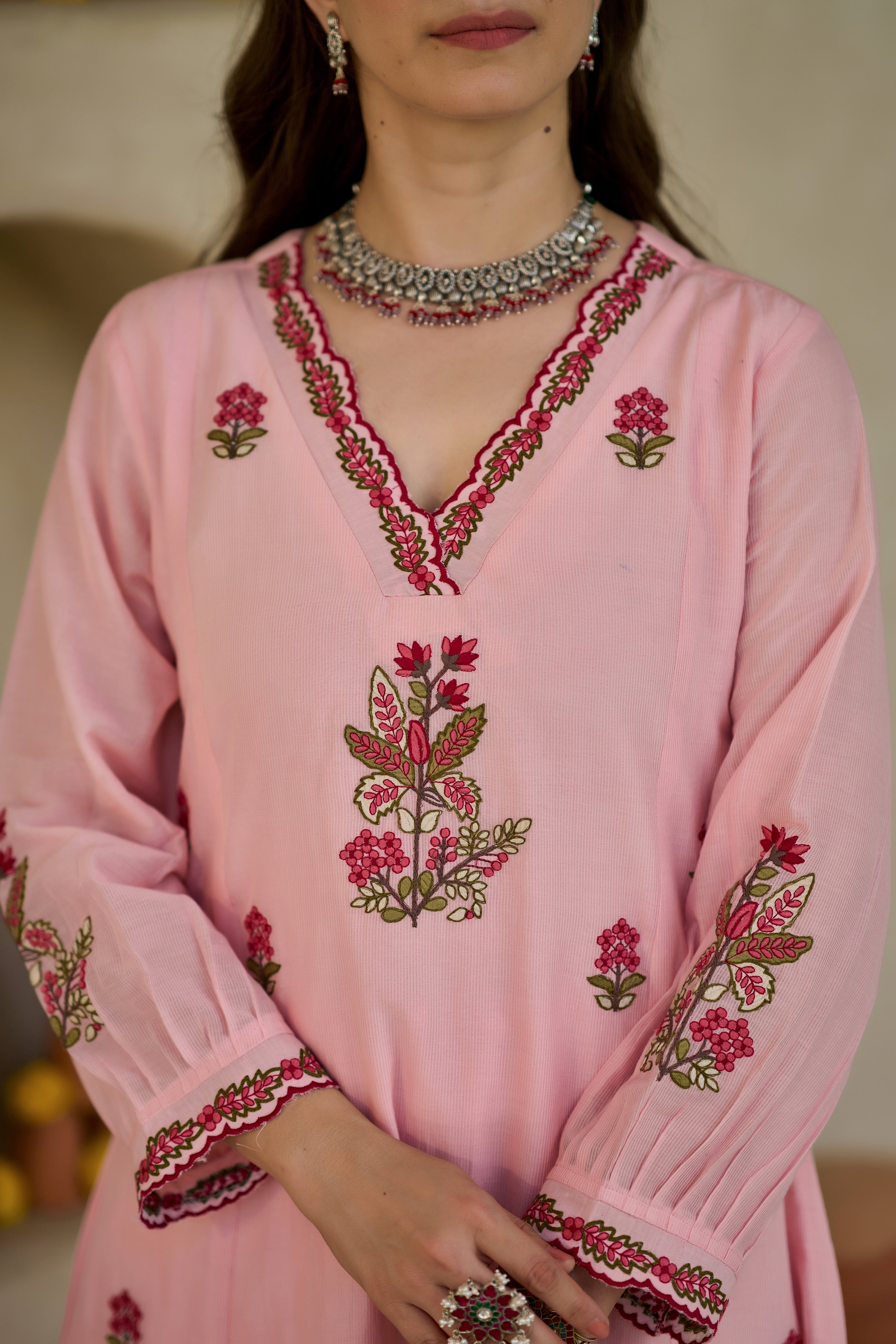 Pink Blossom Suit Set