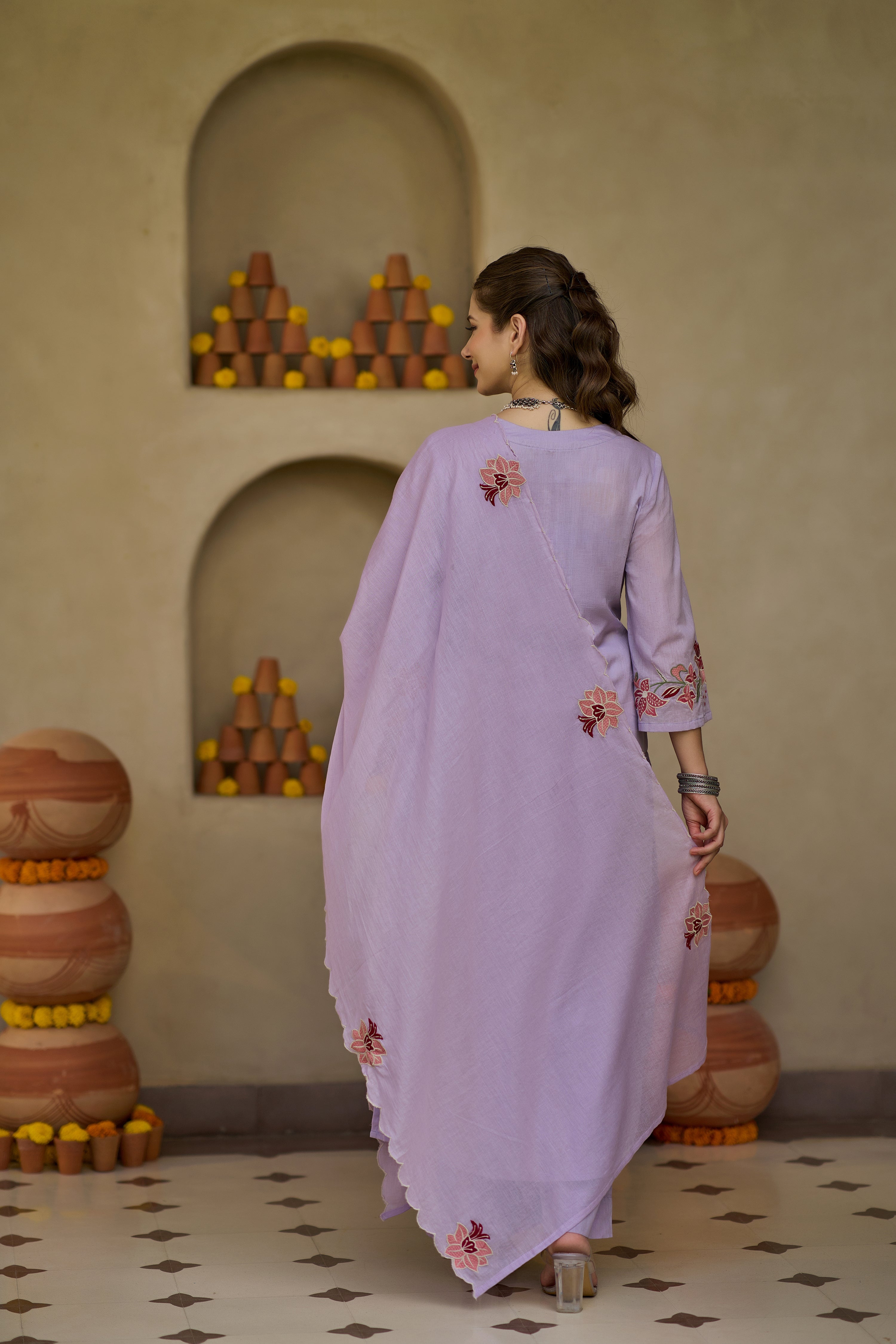 Lavender Blossom Suit Set