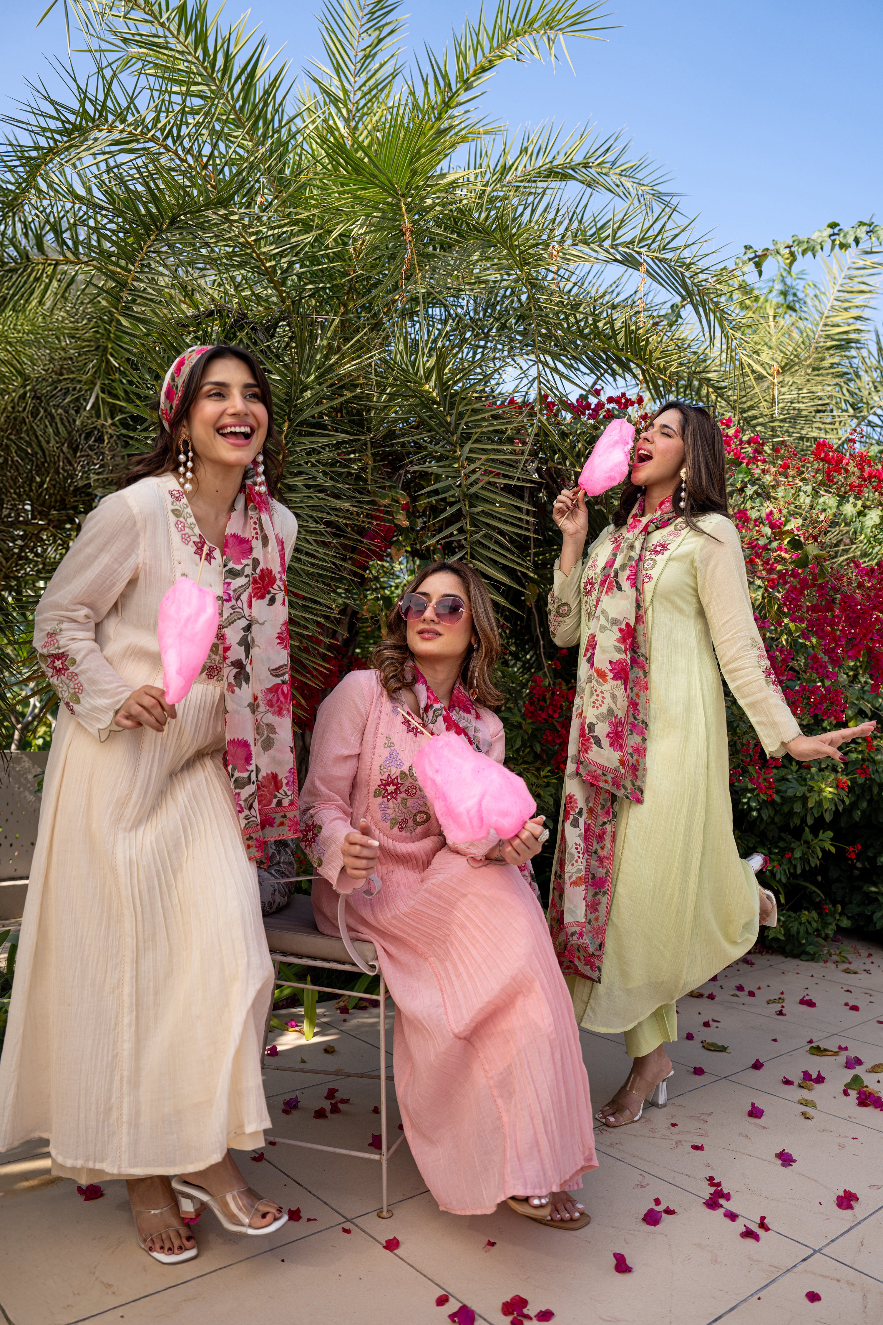 Lemon Blossom Floral Suit Set