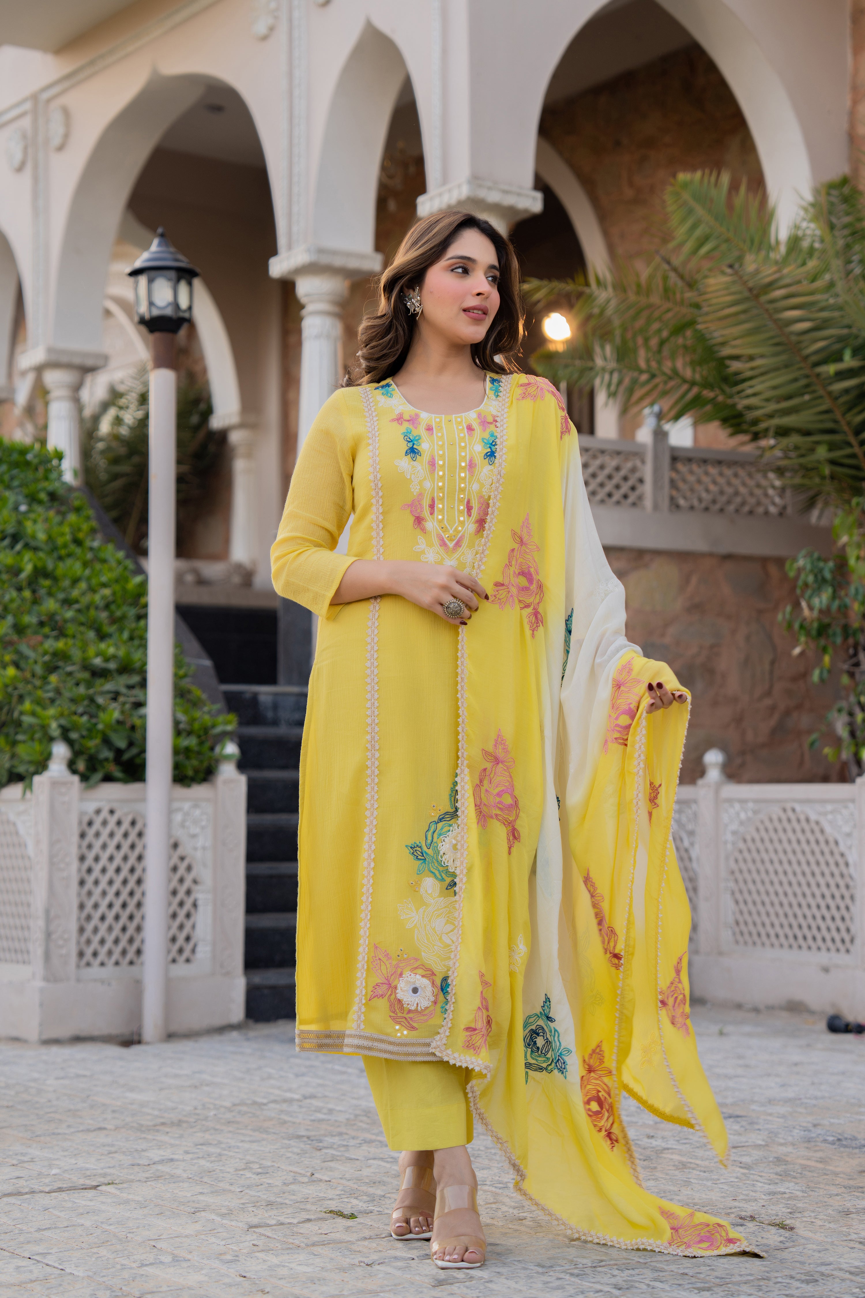 Sunlit Haldi Suit Set