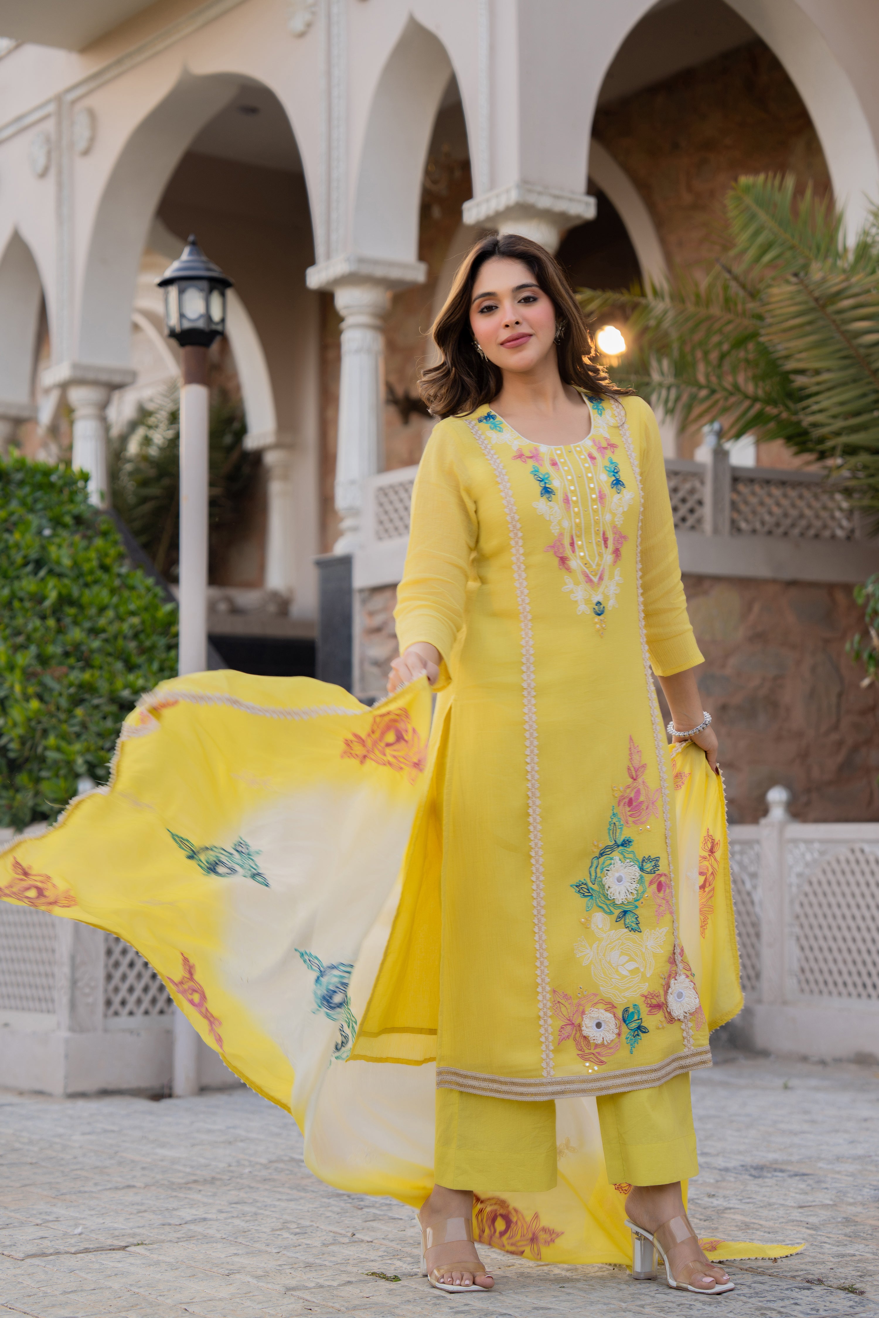 Sunlit Haldi Suit Set