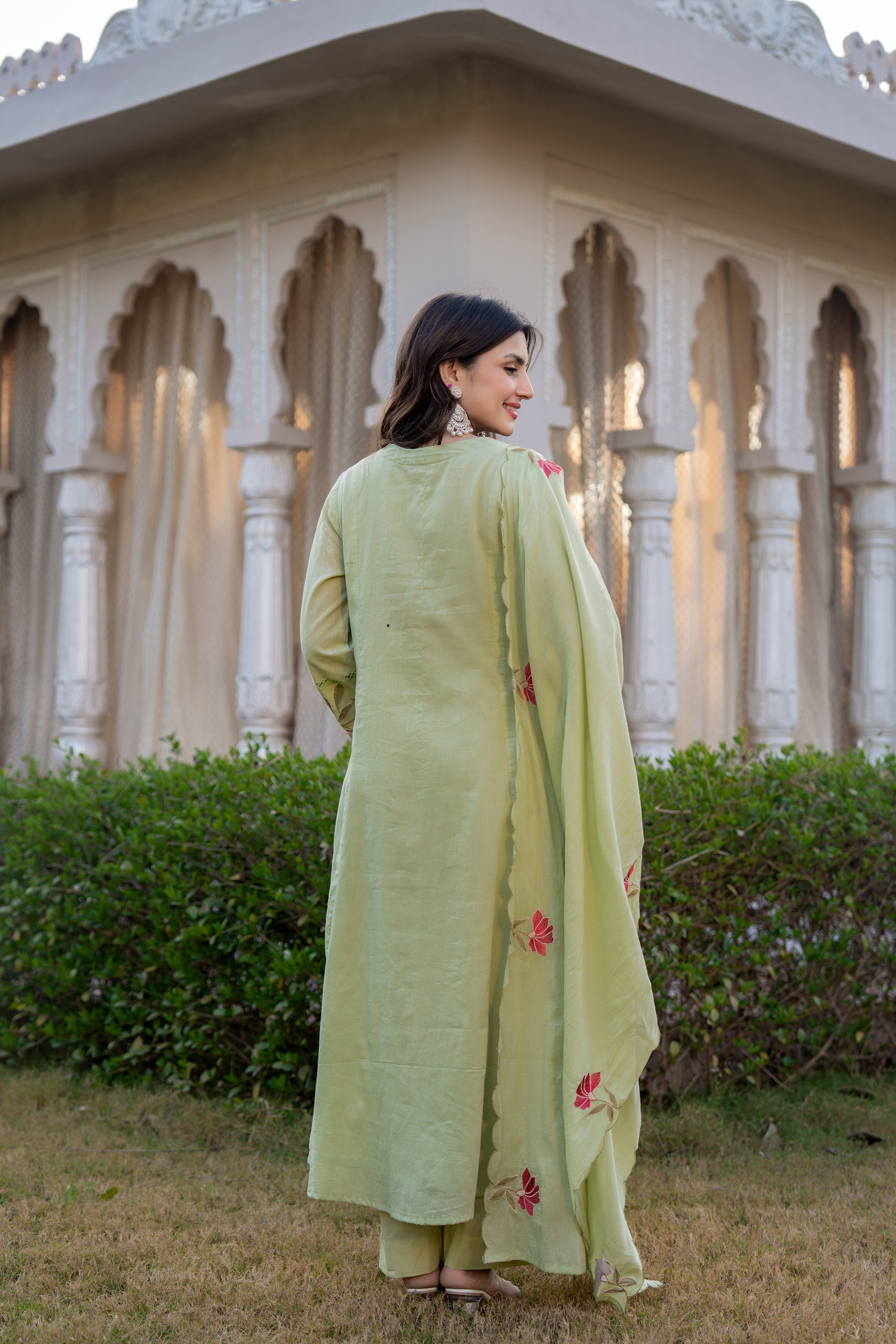 Floral Ease Cotton Dobby Suit Set