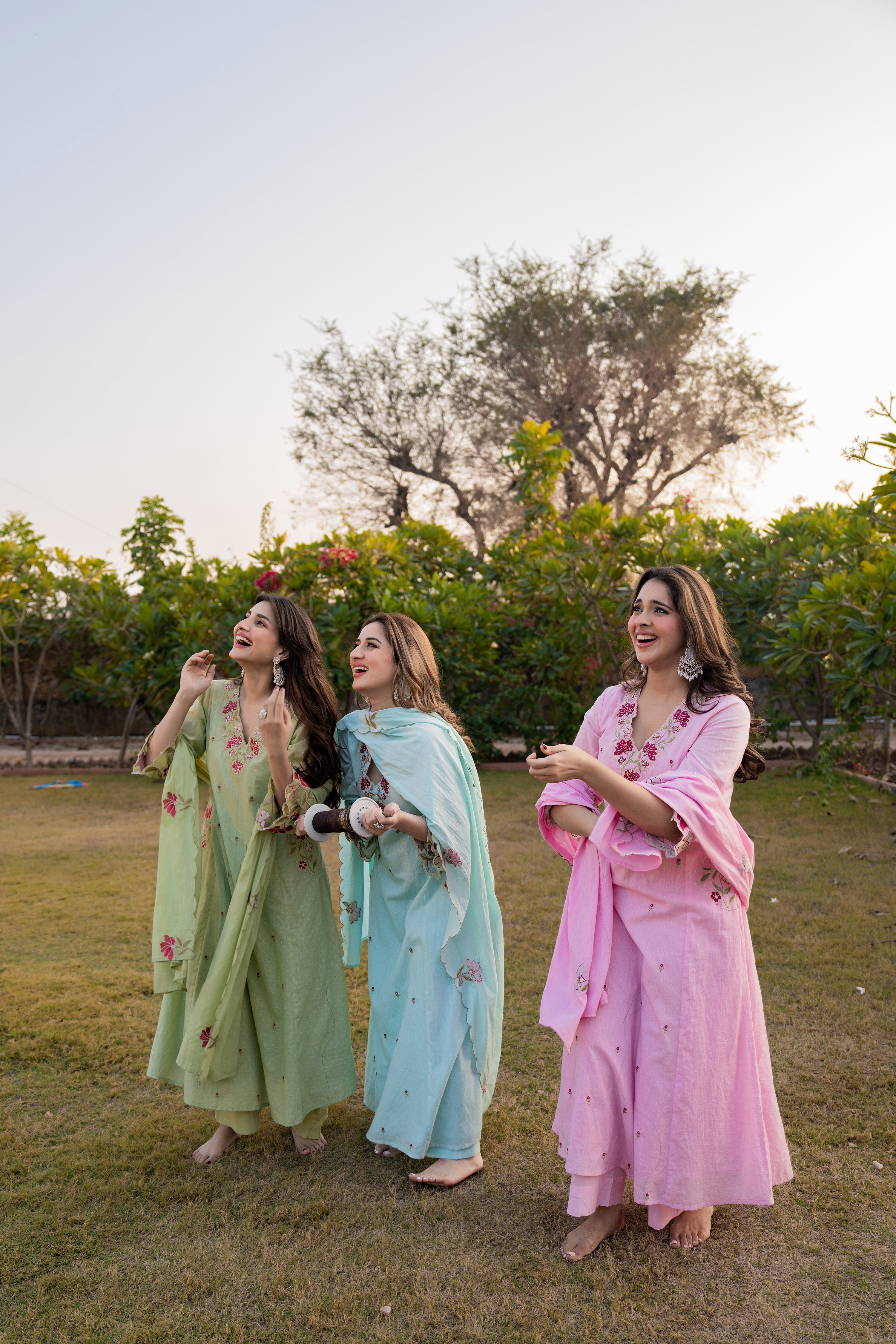 Floral Ease Cotton Dobby Suit Set