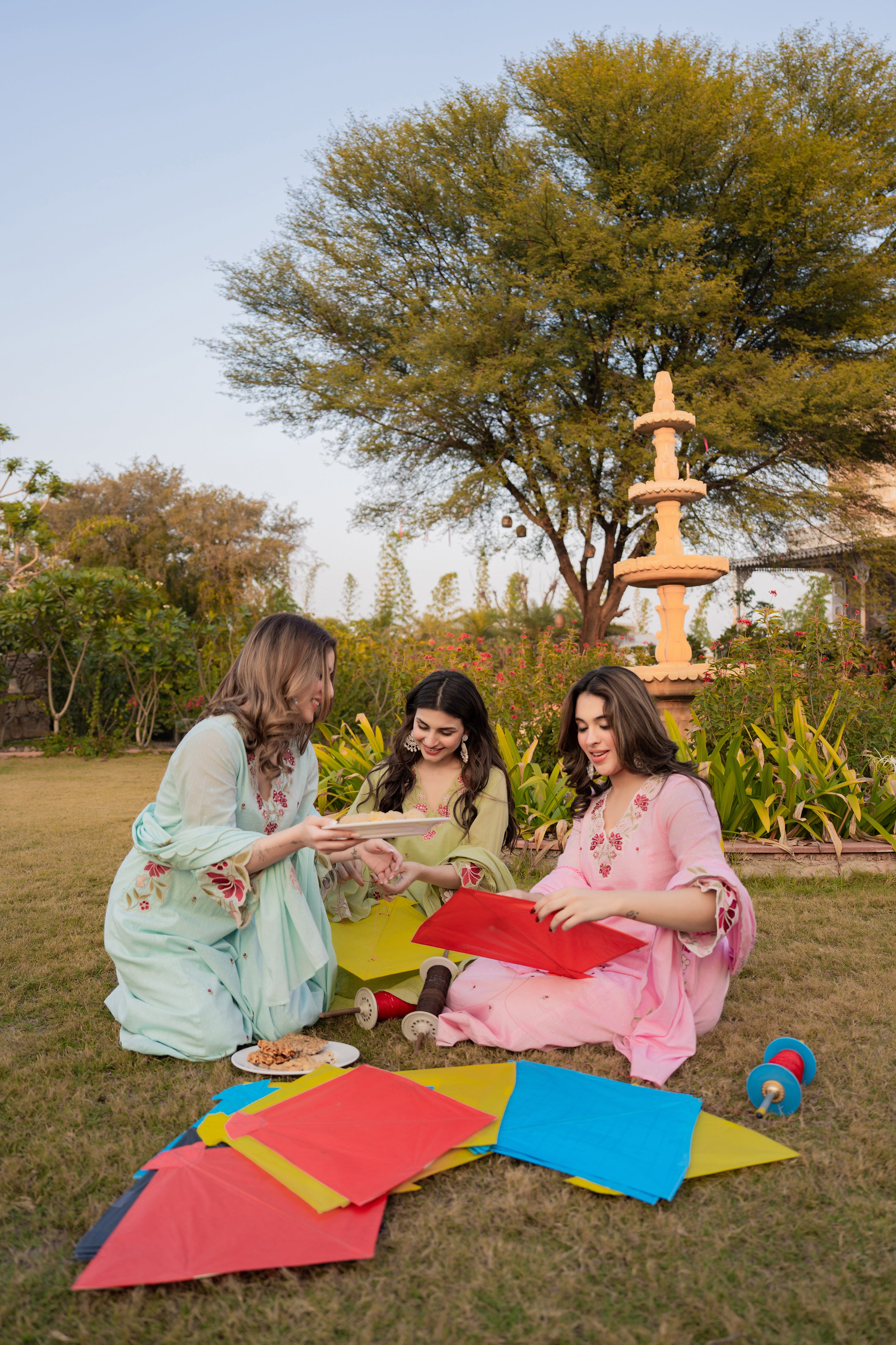 Floral Ease Cotton Dobby Suit Set