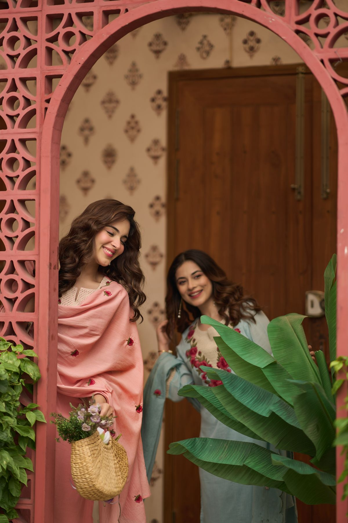 Powder Blue Bloom Suit Set
