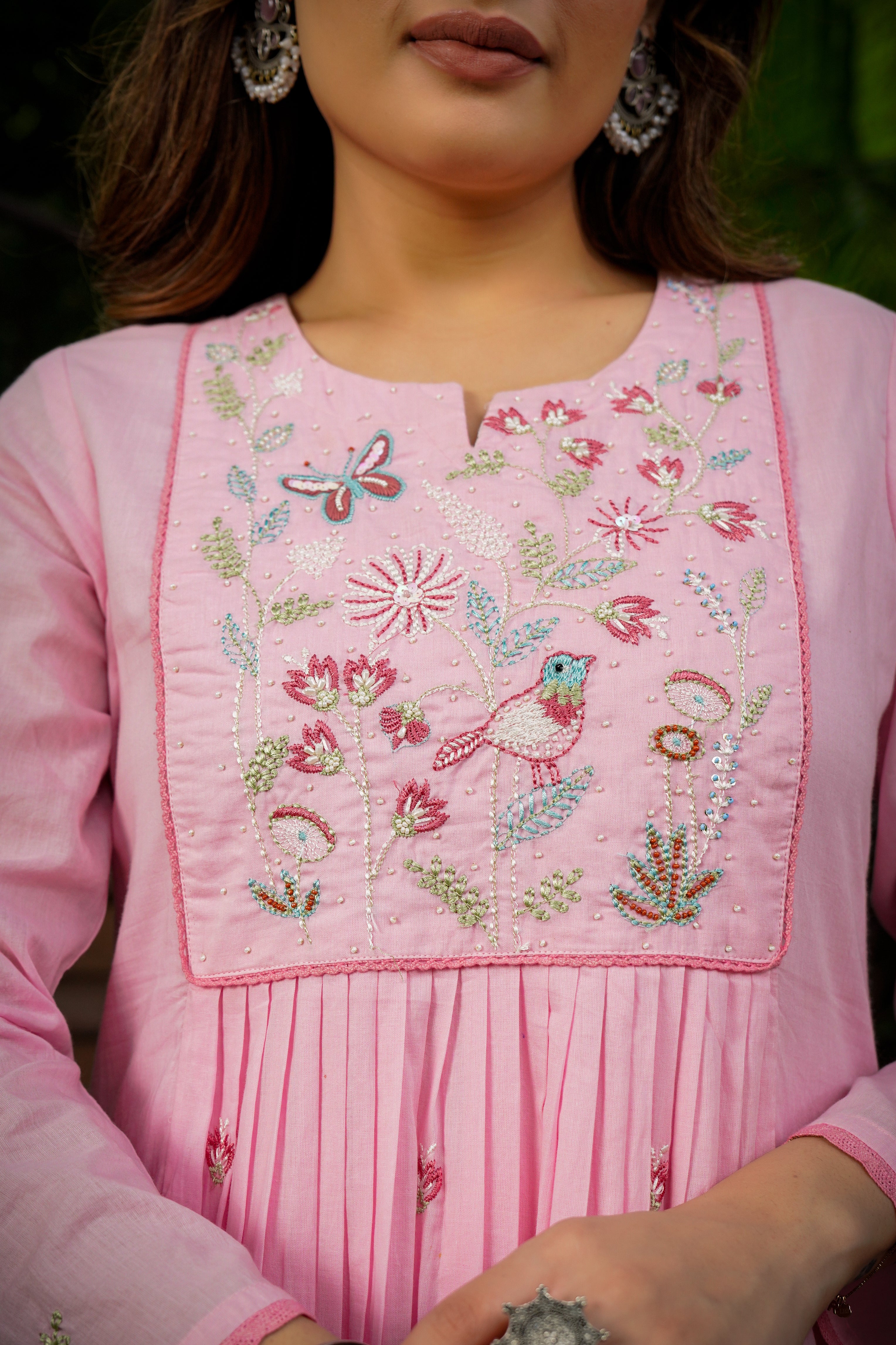 Blossom Pink Flared Suit Set