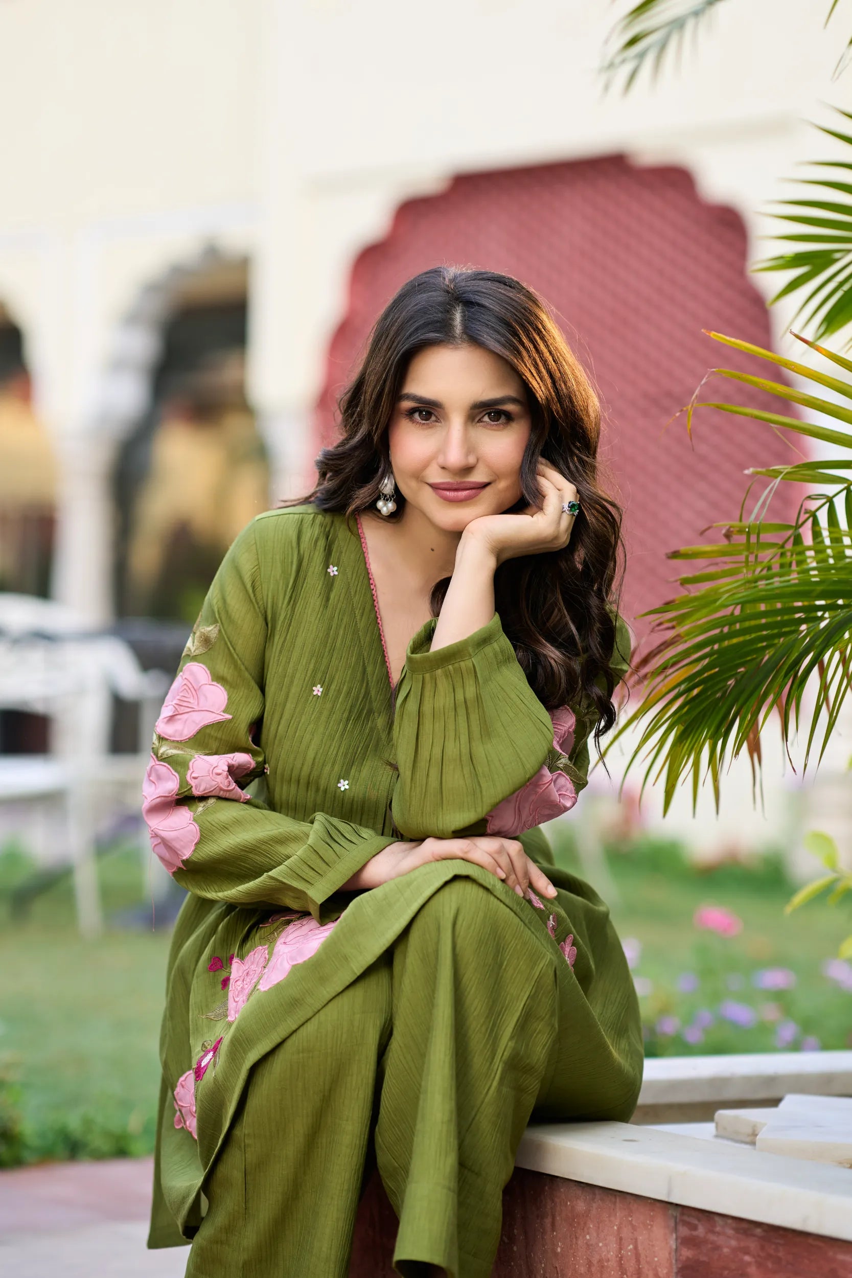 Olive Blossom Co-ord Set