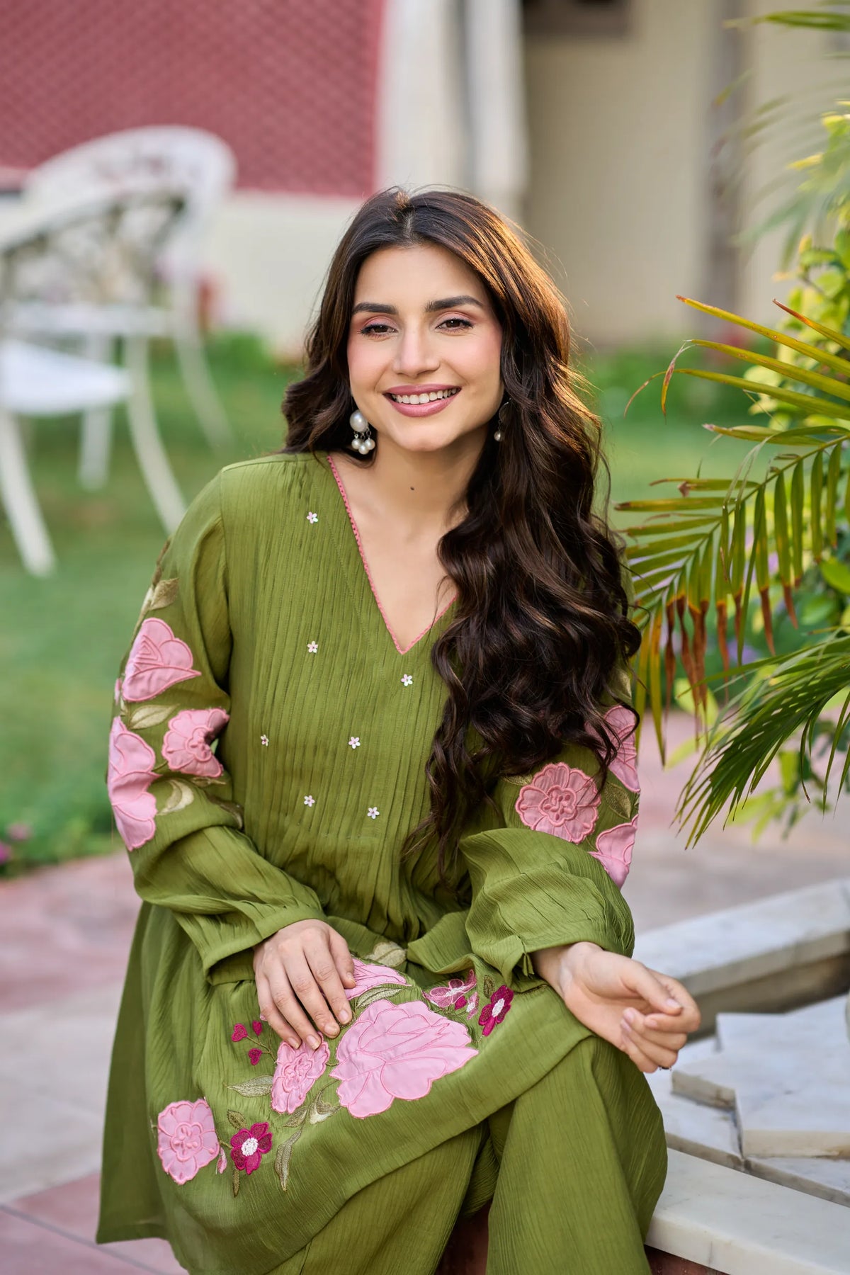 Olive Blossom Co-ord Set