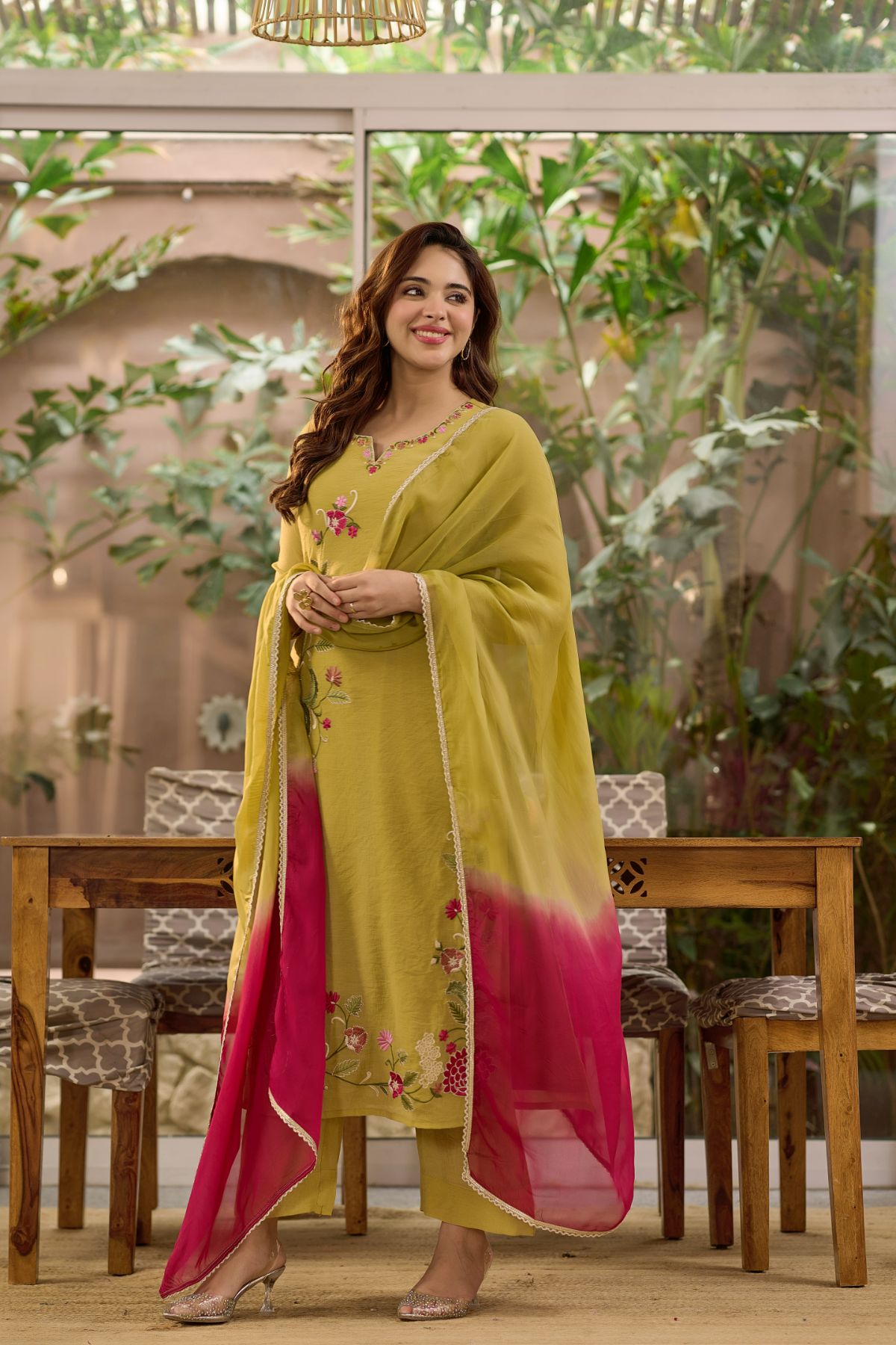 Olive Blossom Suit Set