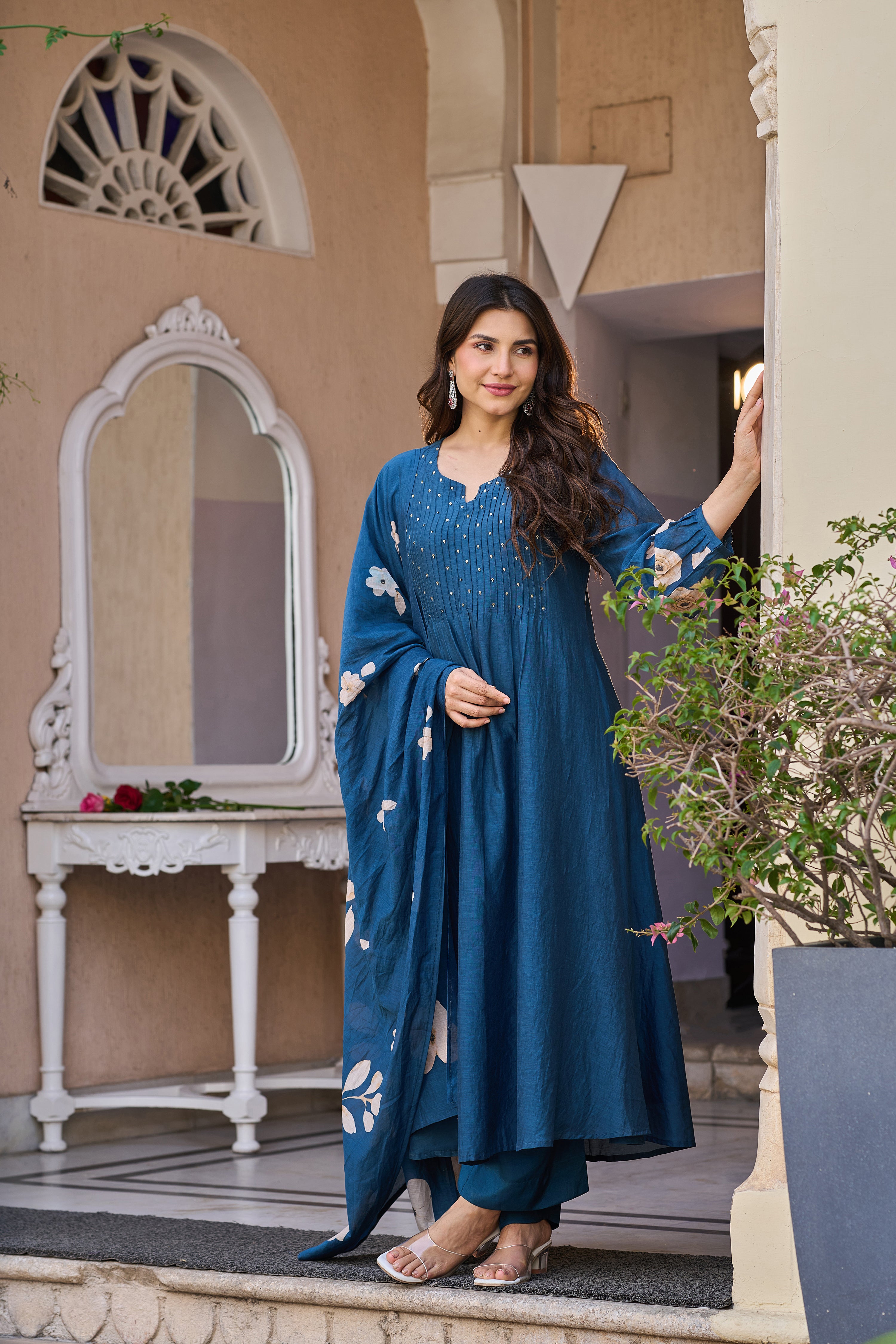 Azure Pleated Grace Set