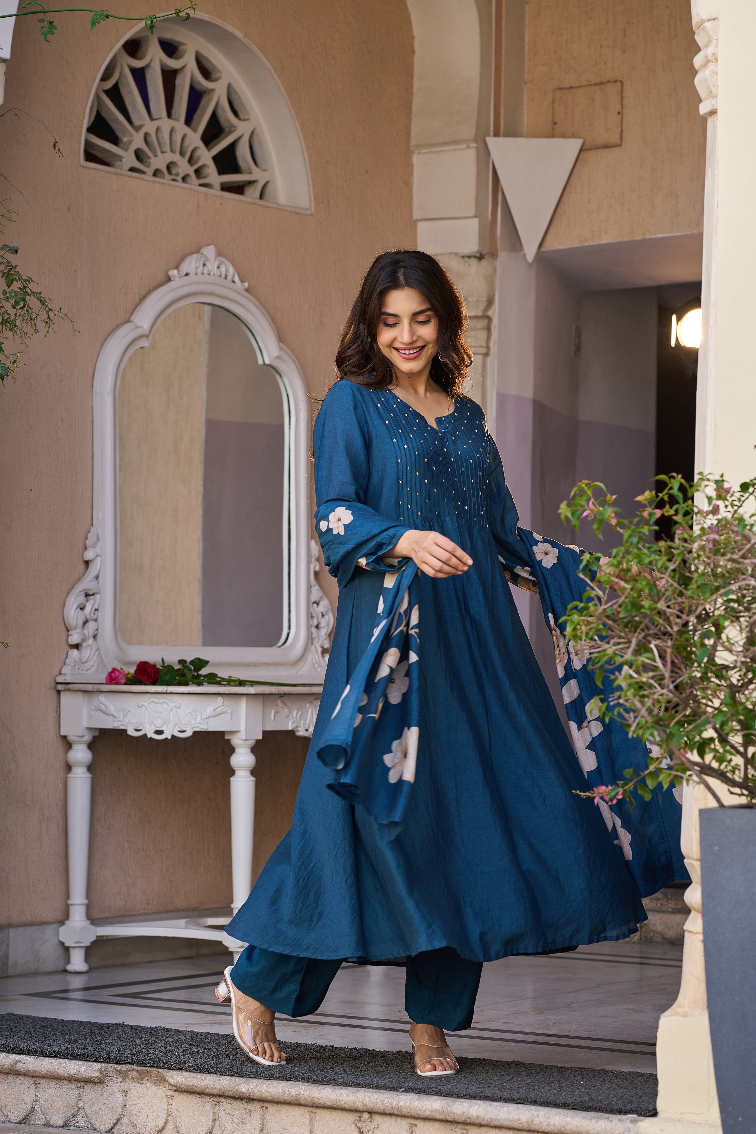Azure Pleated Grace Set