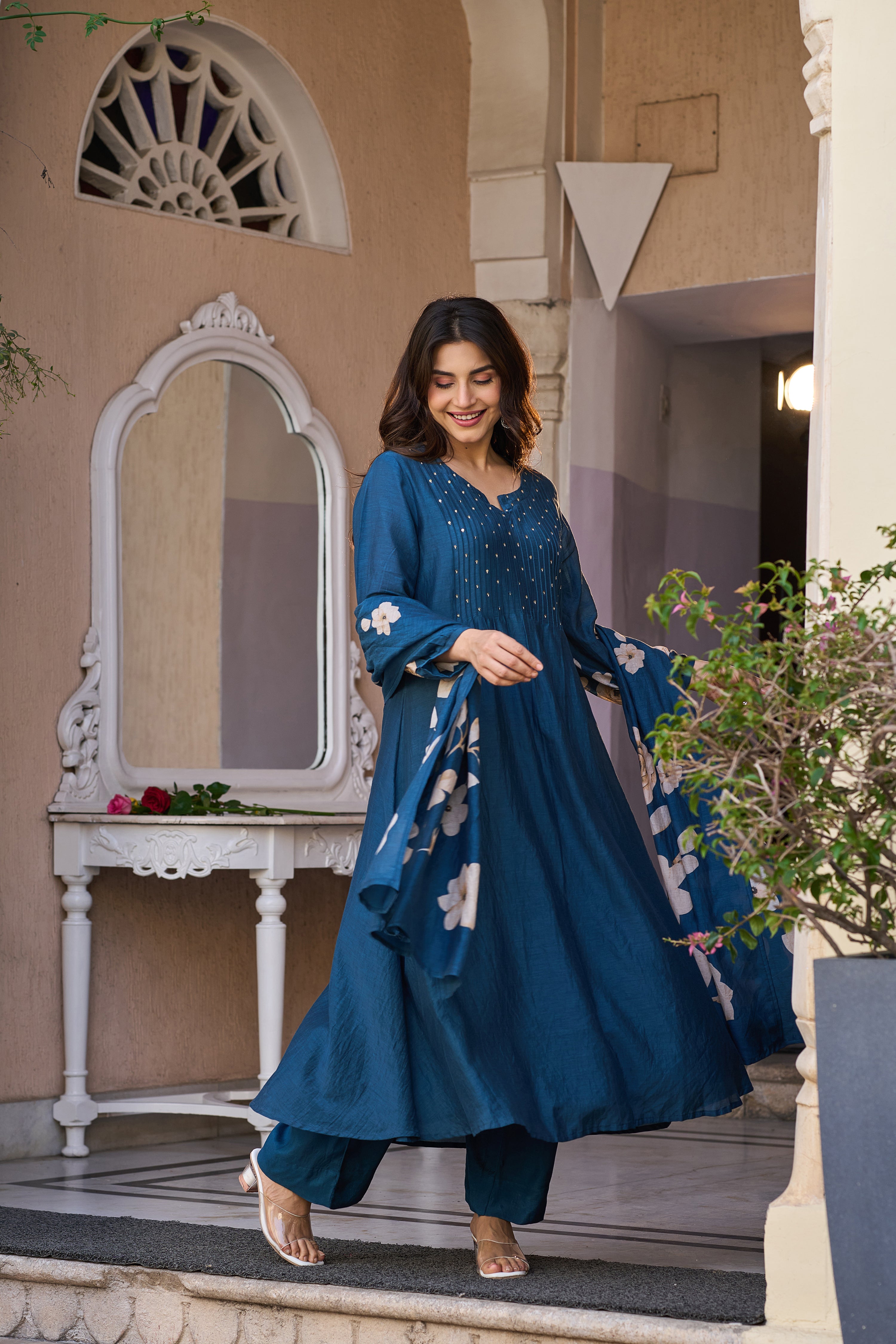 Azure Pleated Grace Set