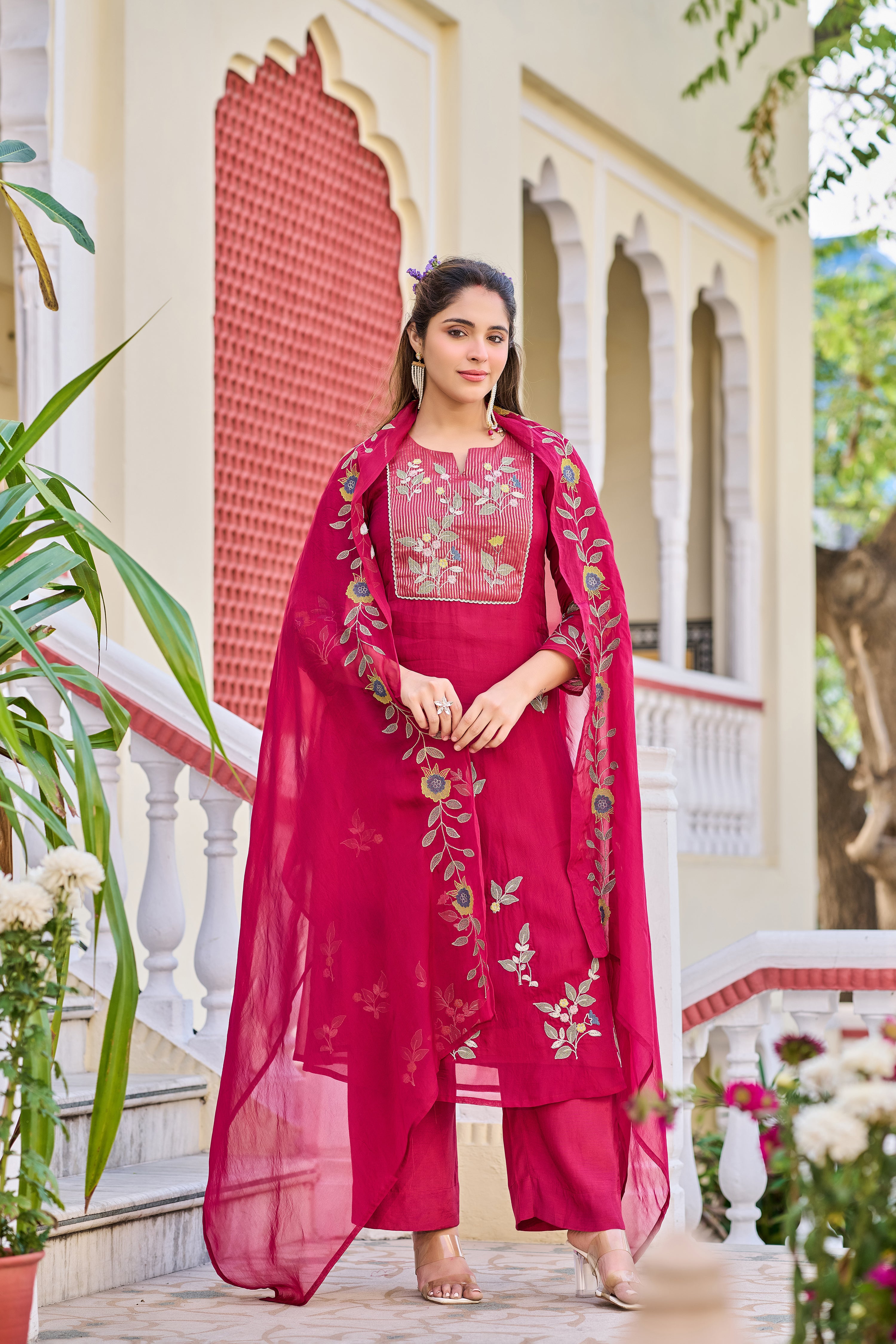 Bloom Organza Suit Set