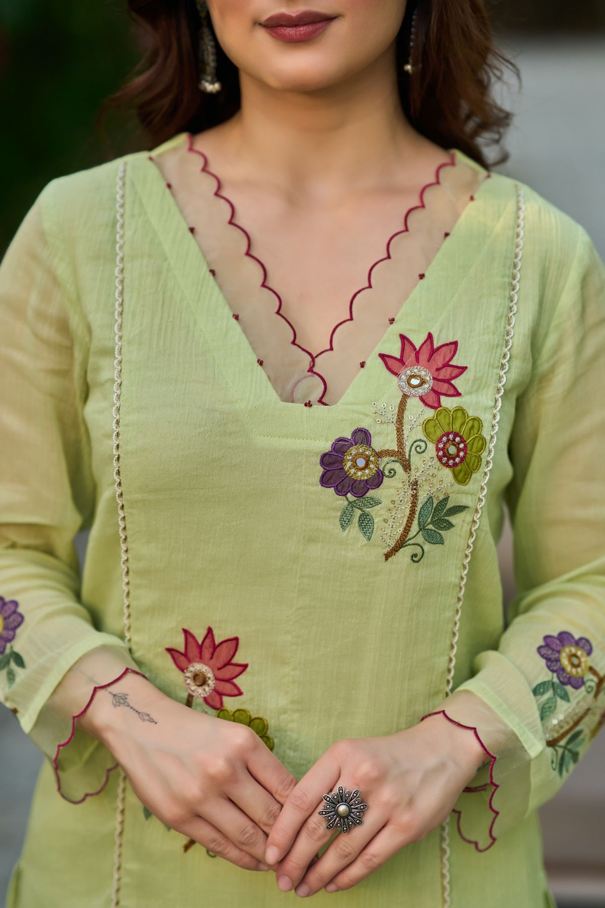 Pistachio Green Suit Set
