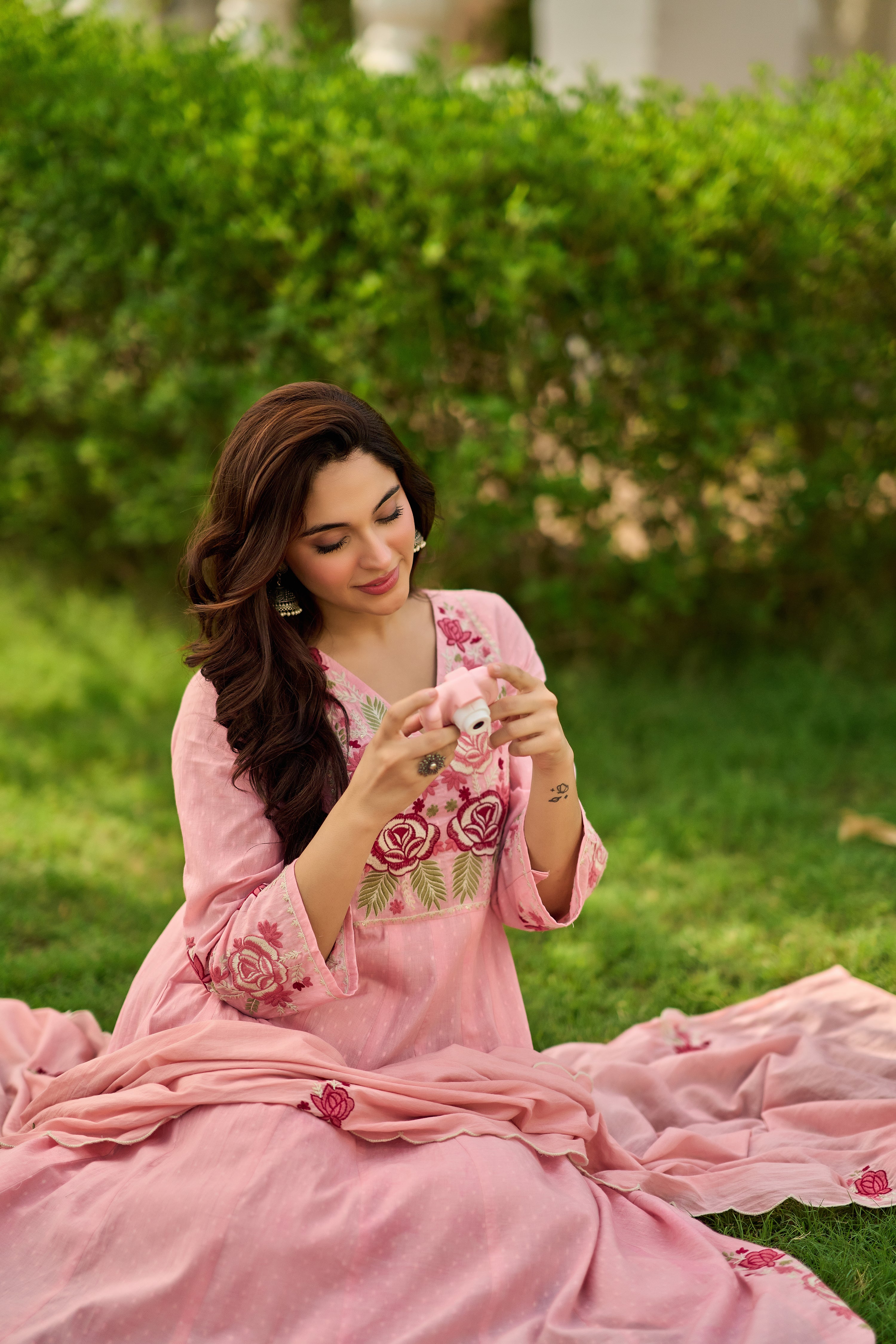 Pink Bloom Suit Set