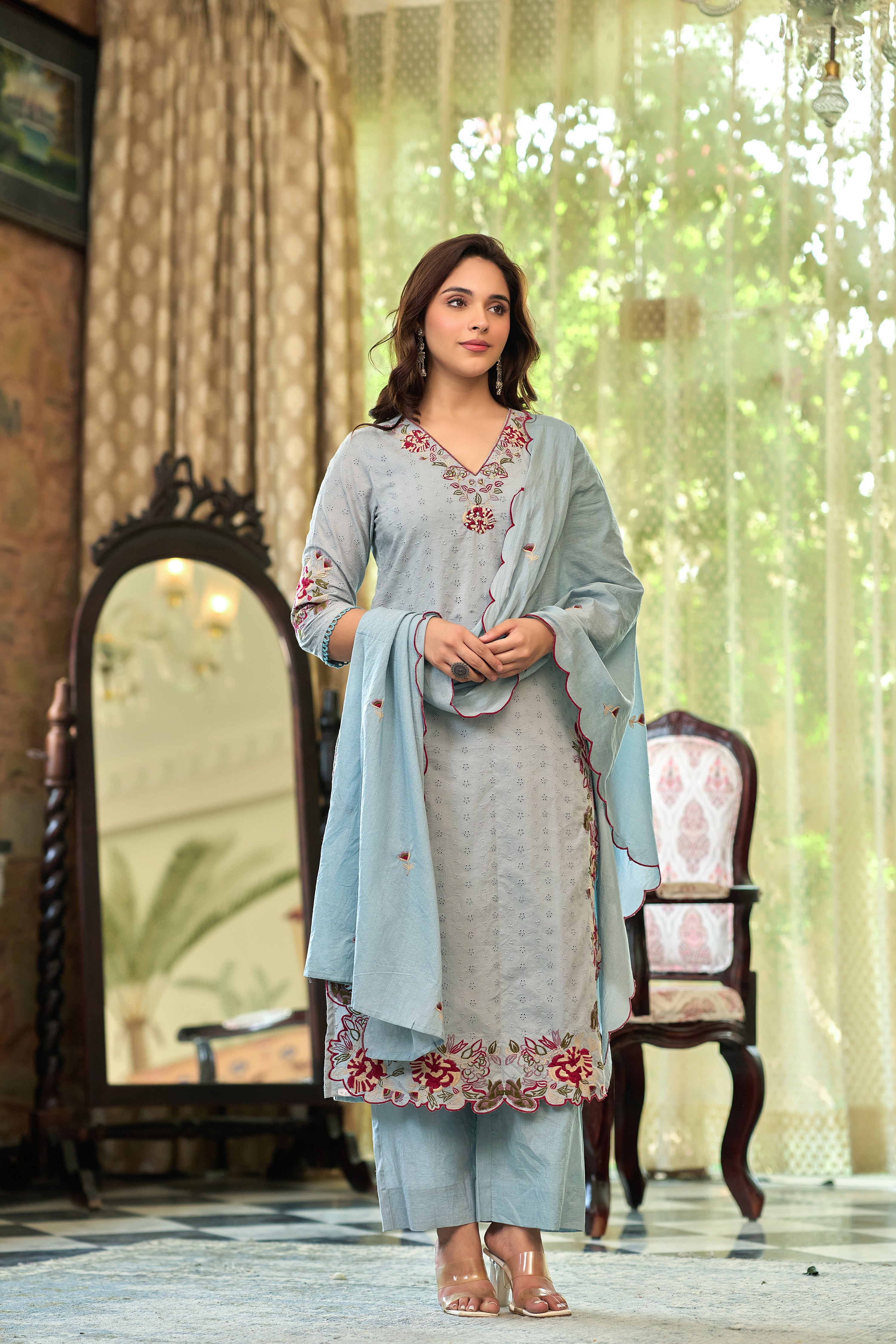 Floral Whisper Suit Set
