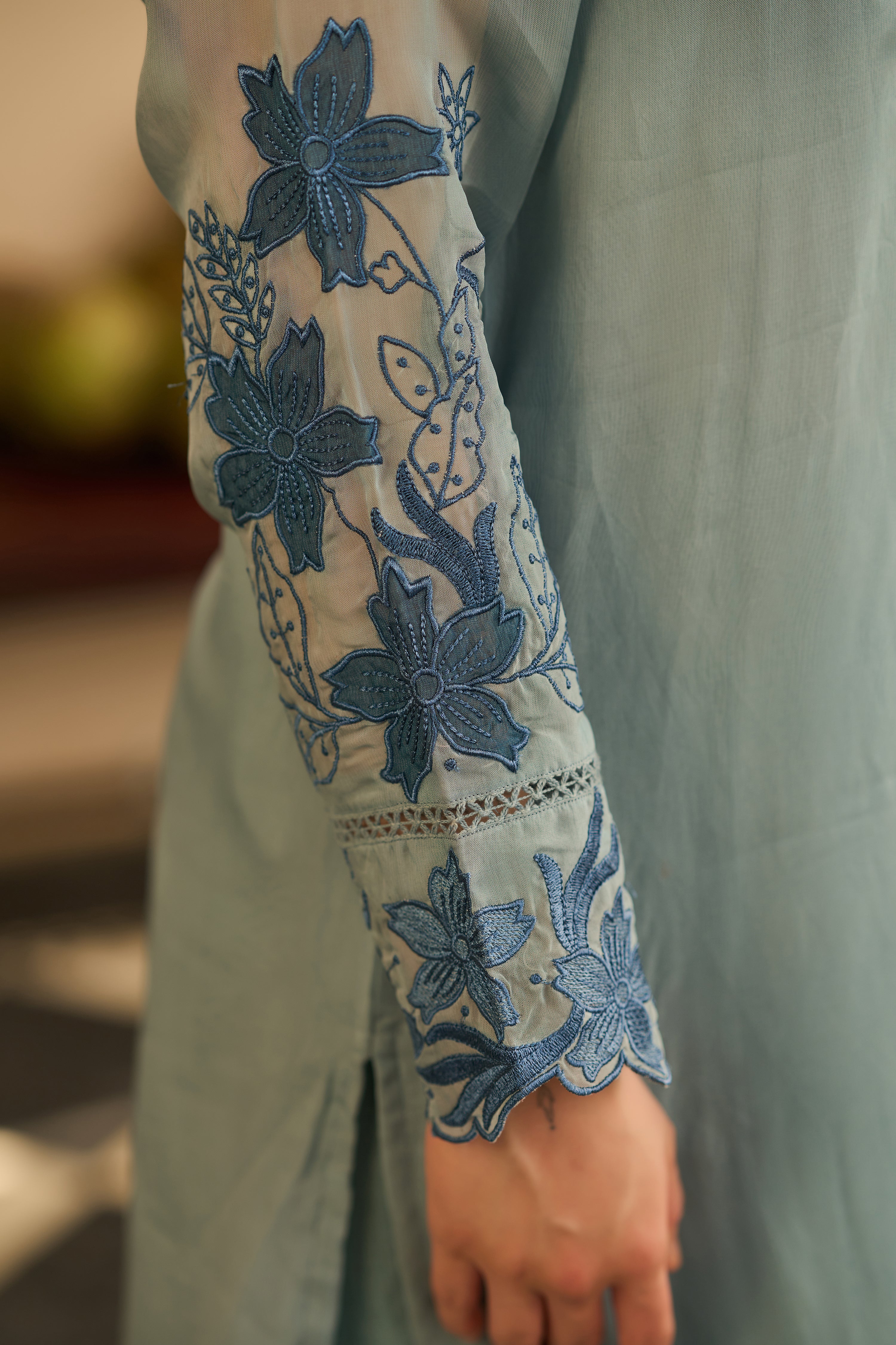Powder Blue Blossom Suit Set