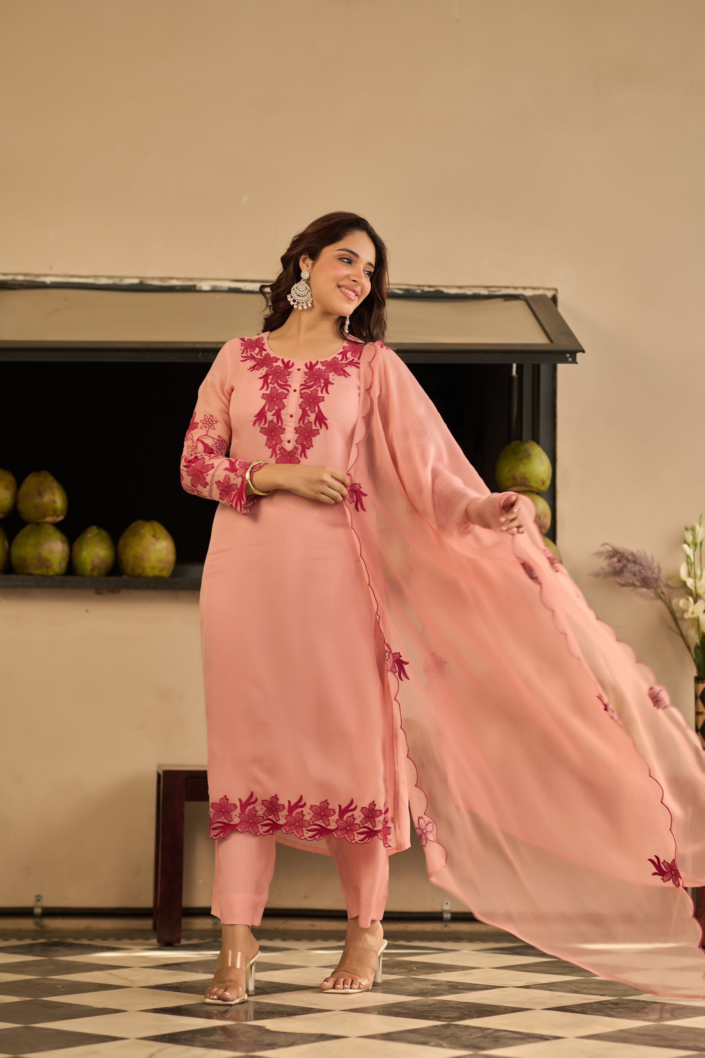 Blush Blossom Suit Set