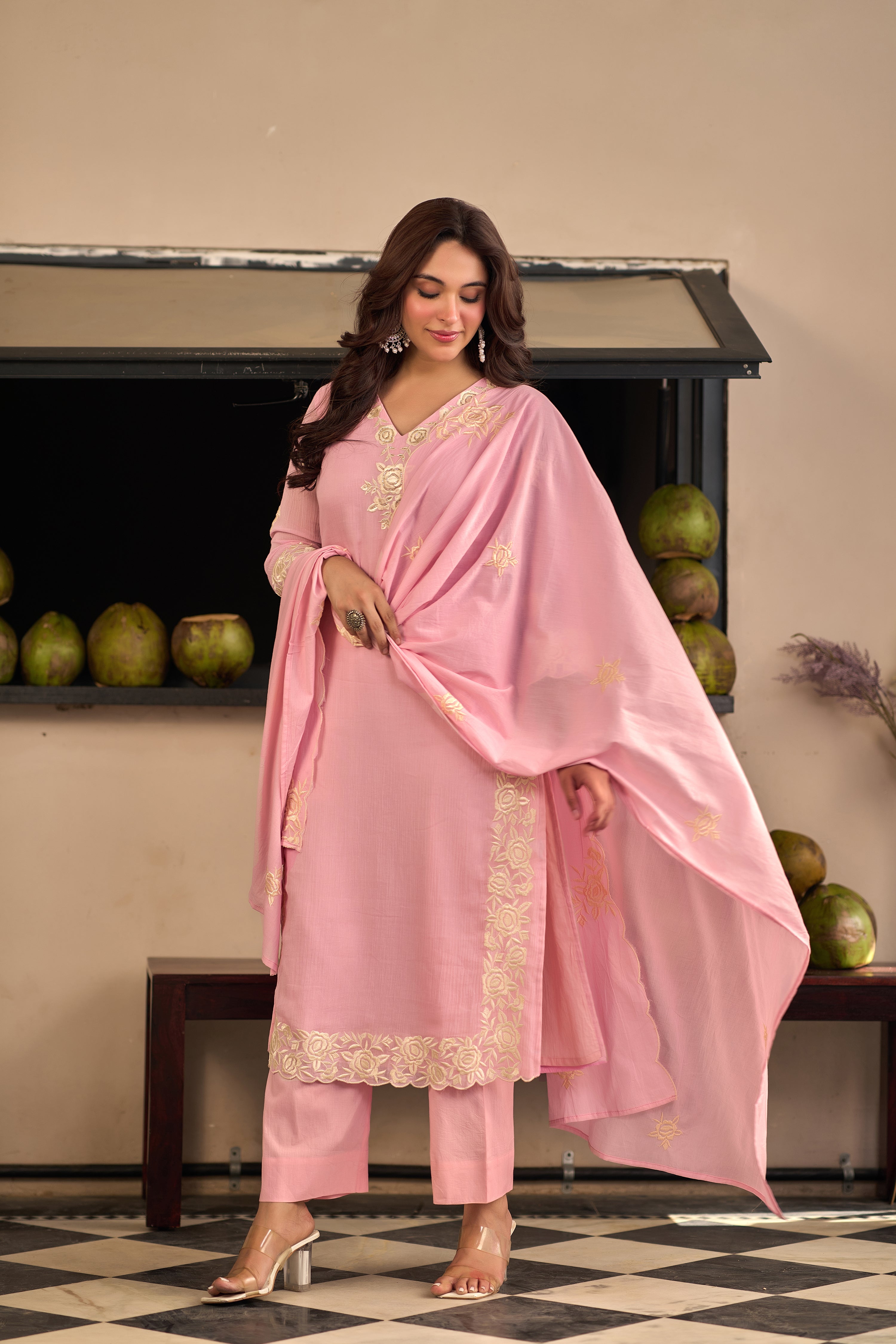 Blush Petal Suit Set