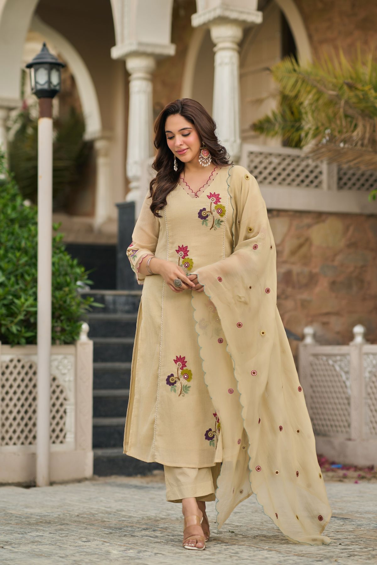 Sand Beige Suit Set
