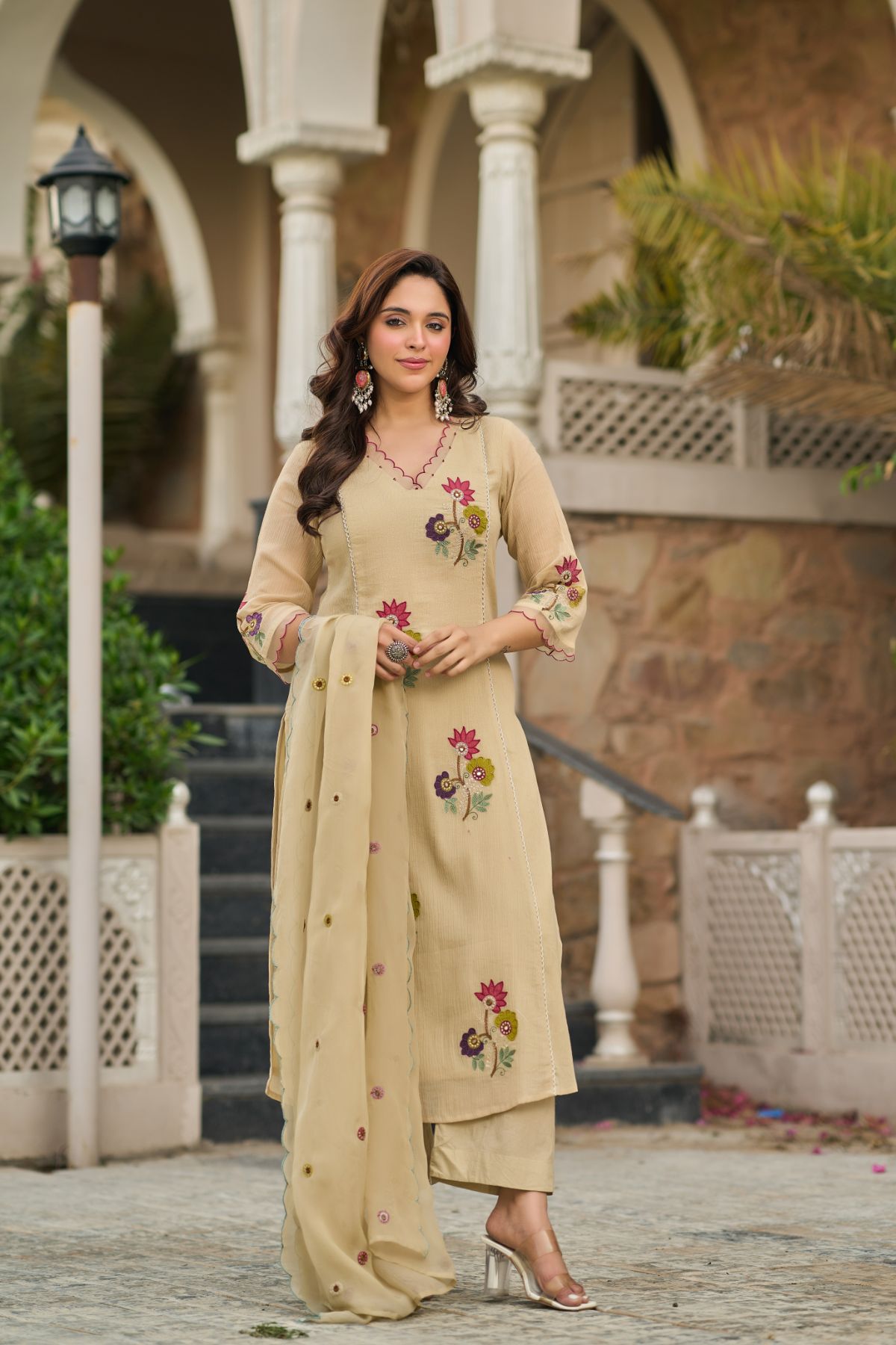 Sand Beige Suit Set