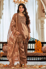 Bronze Bloom Festive Suit