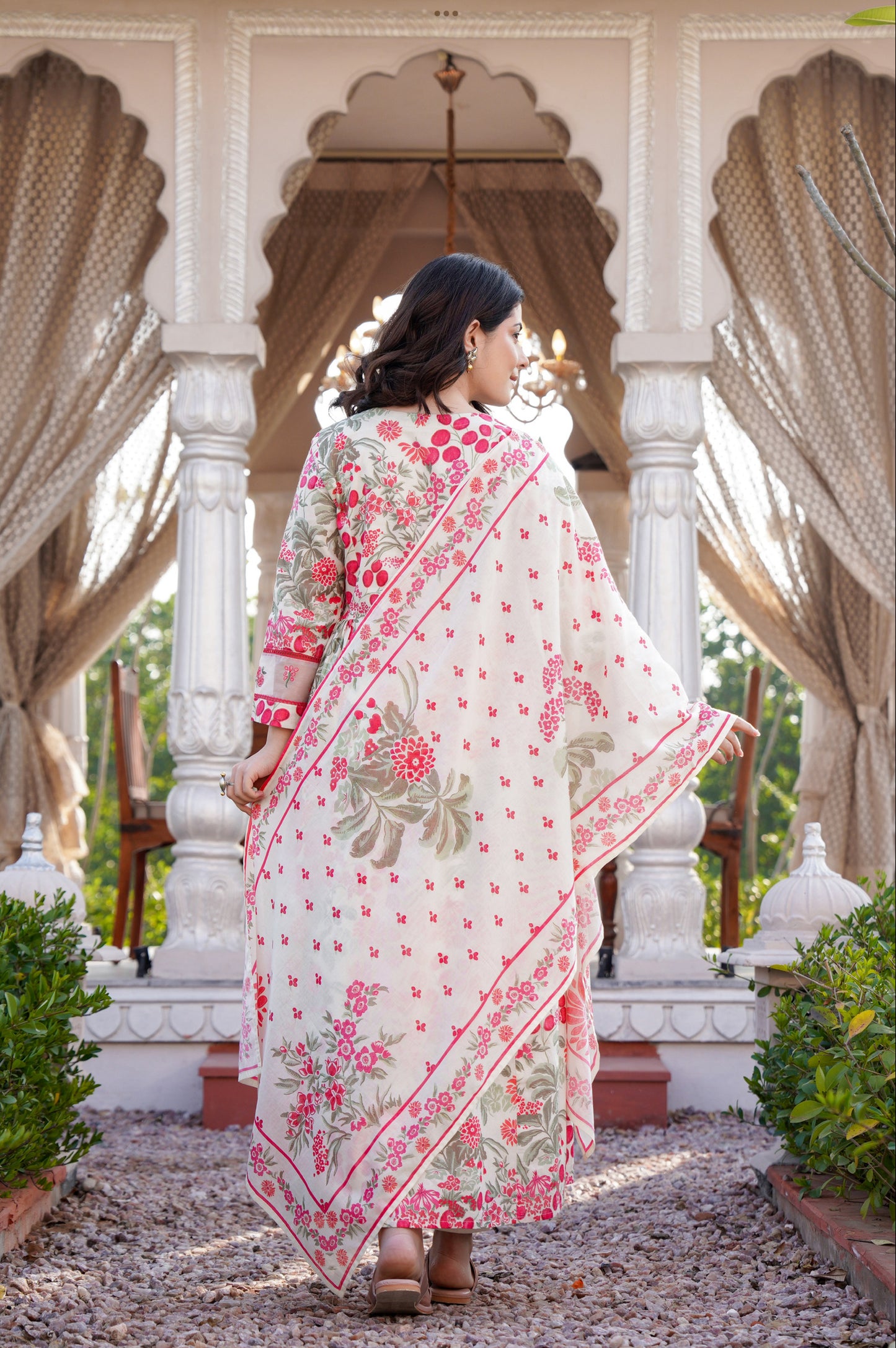 Floral Grace Cotton Suit Set