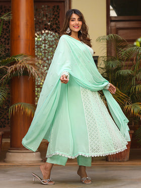 Frosty Green kurta Set