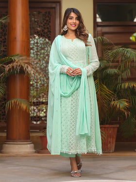 Frosty Green kurta Set