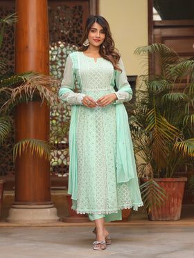 Frosty Green kurta Set