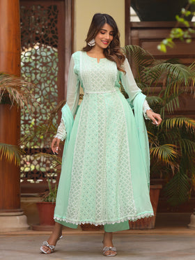 Frosty Green kurta Set