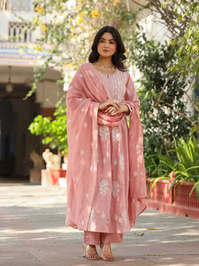 Rose Pink Shimmer Suit Set