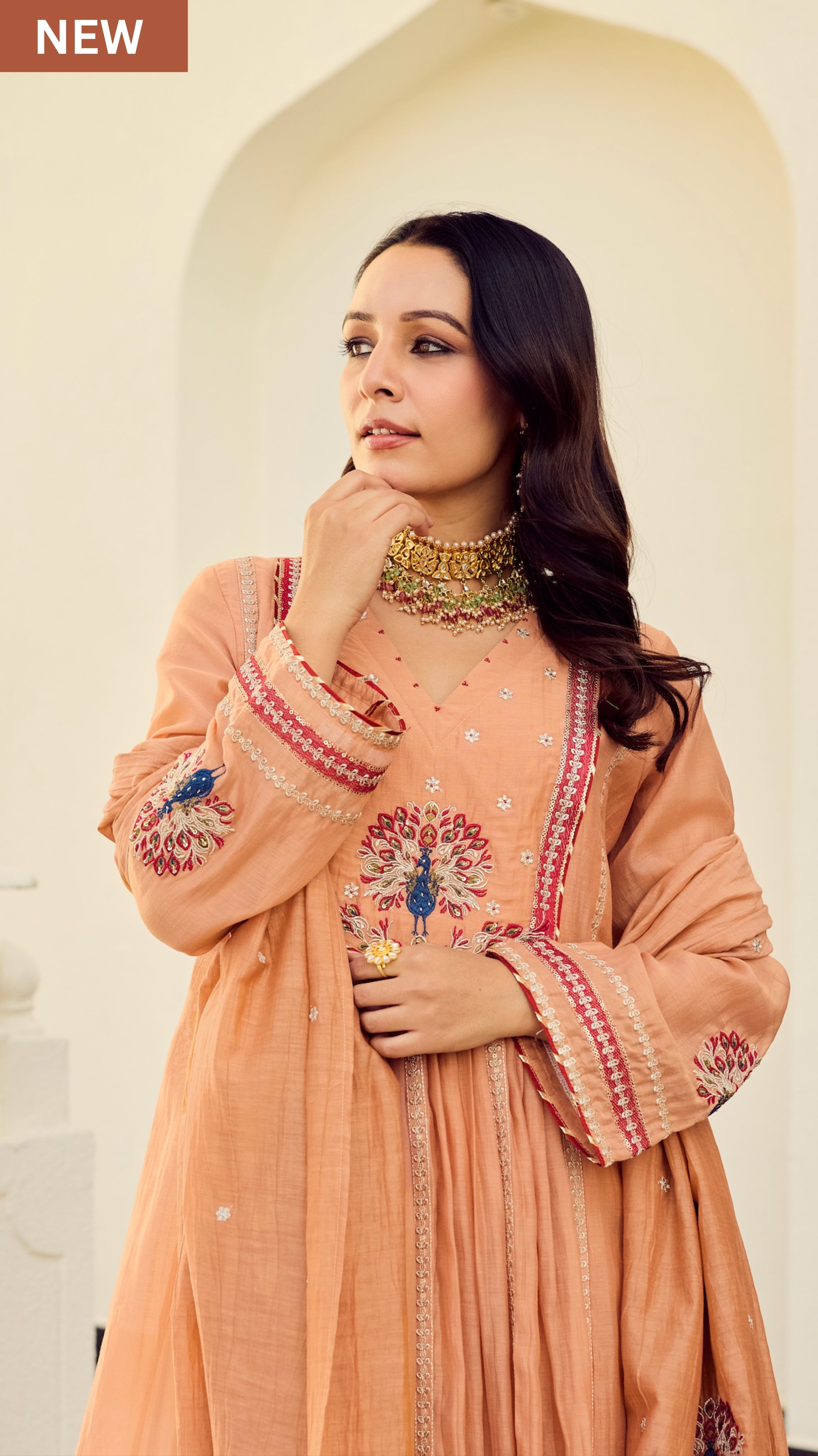 Rust Royale Embroidered Suit Set